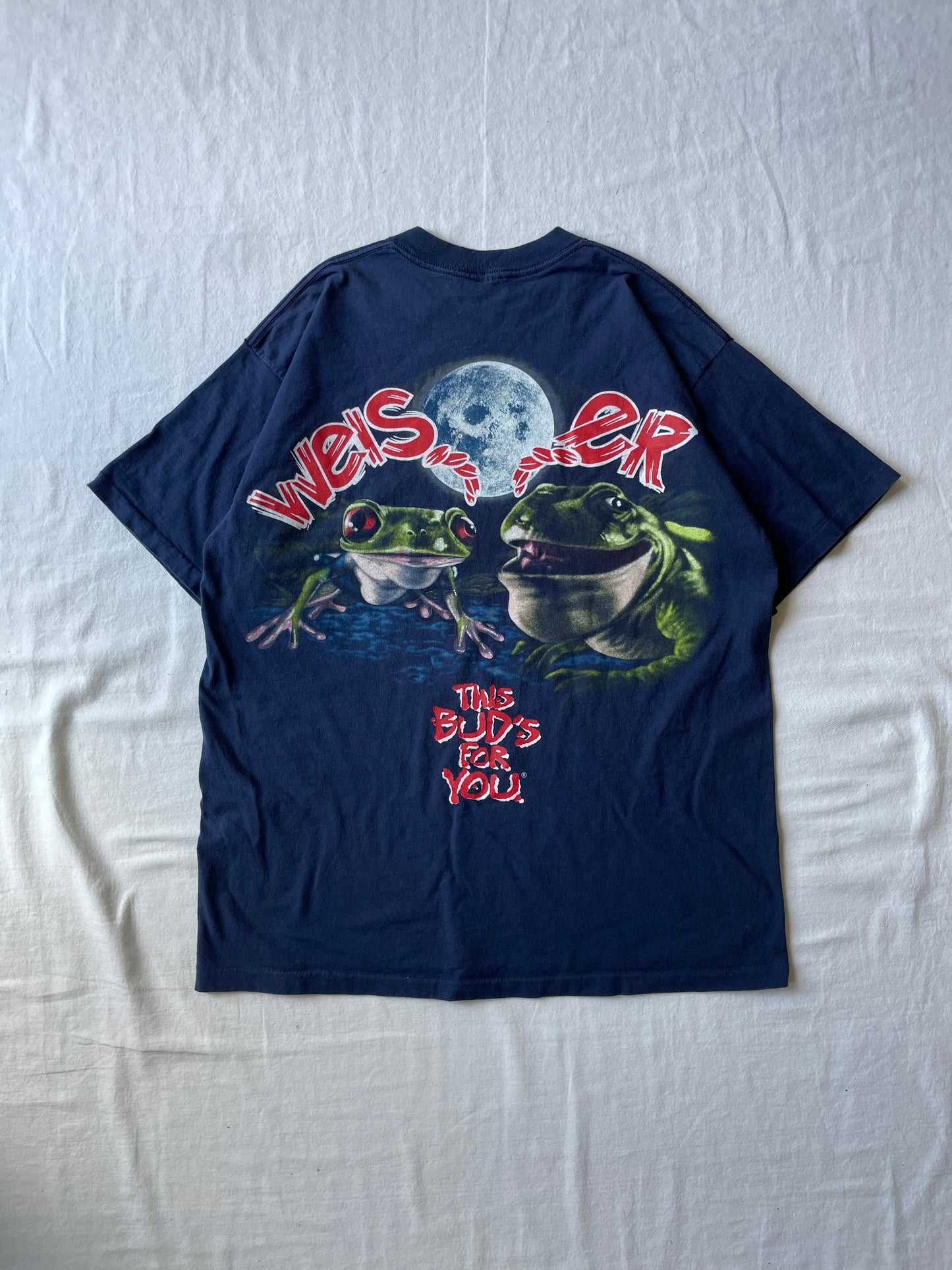 Vintage Budweiser Frog Tee XLarge