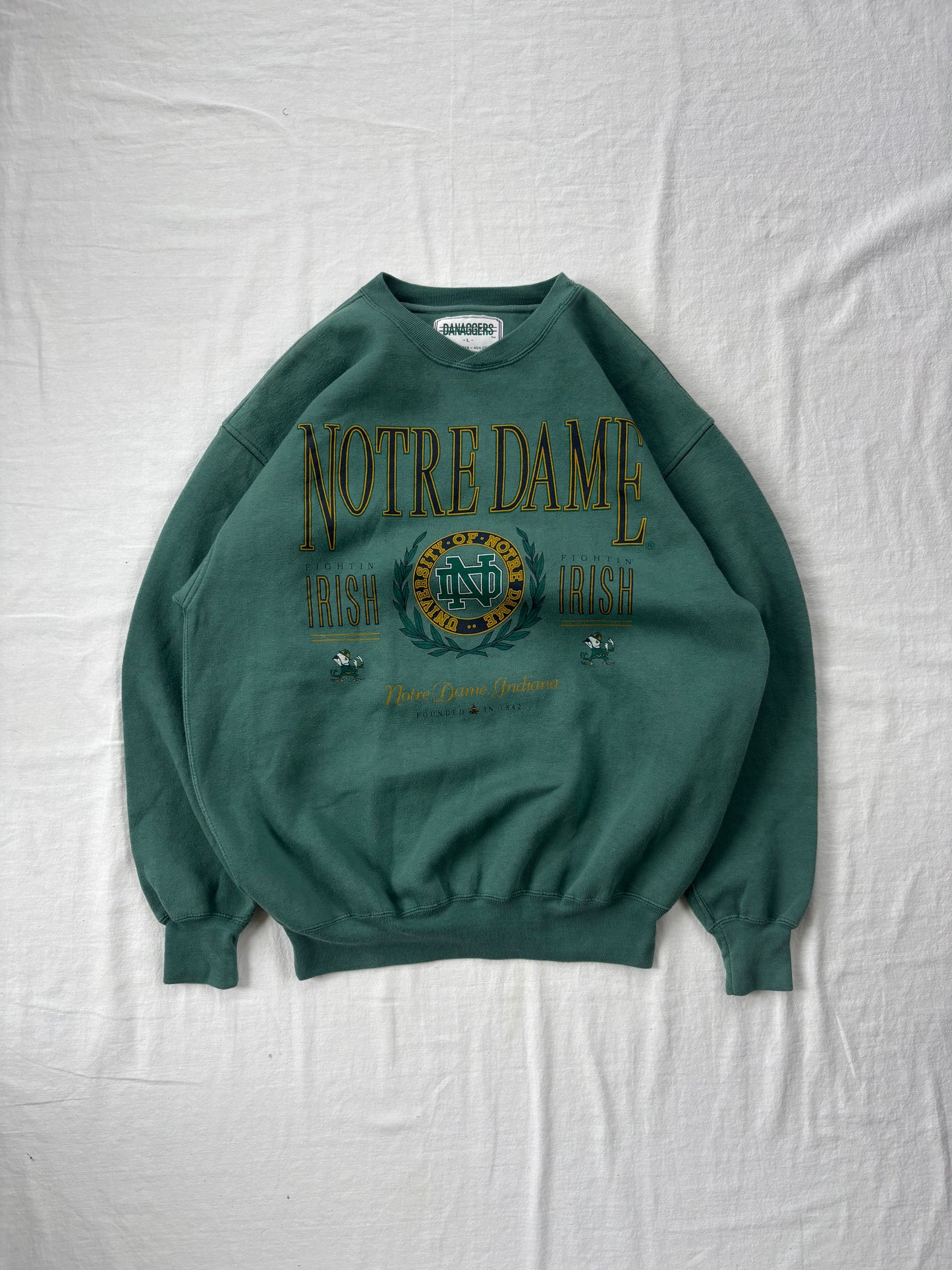 Vintage Notre Dame Crewneck Large