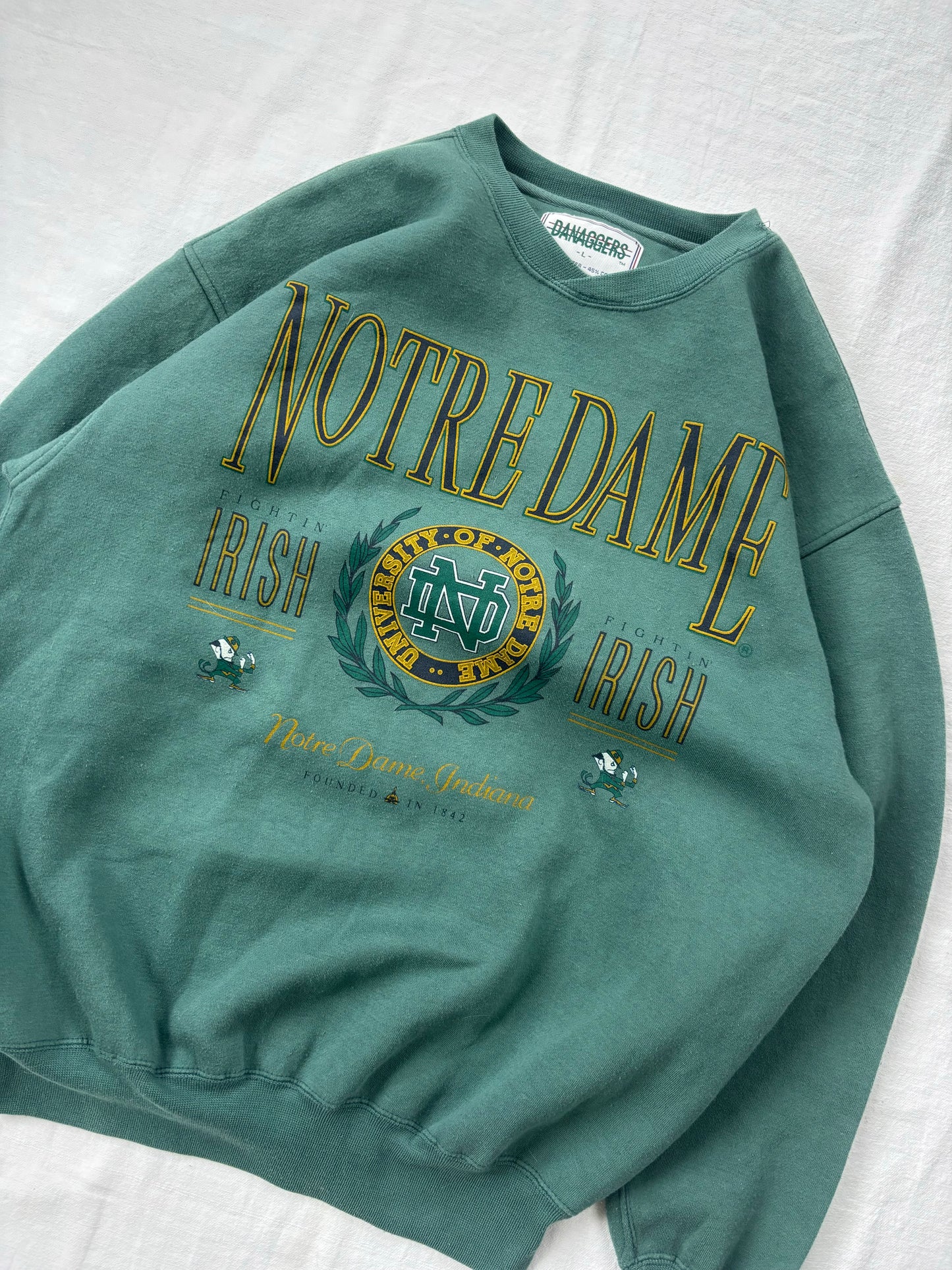 Vintage Notre Dame Crewneck Large