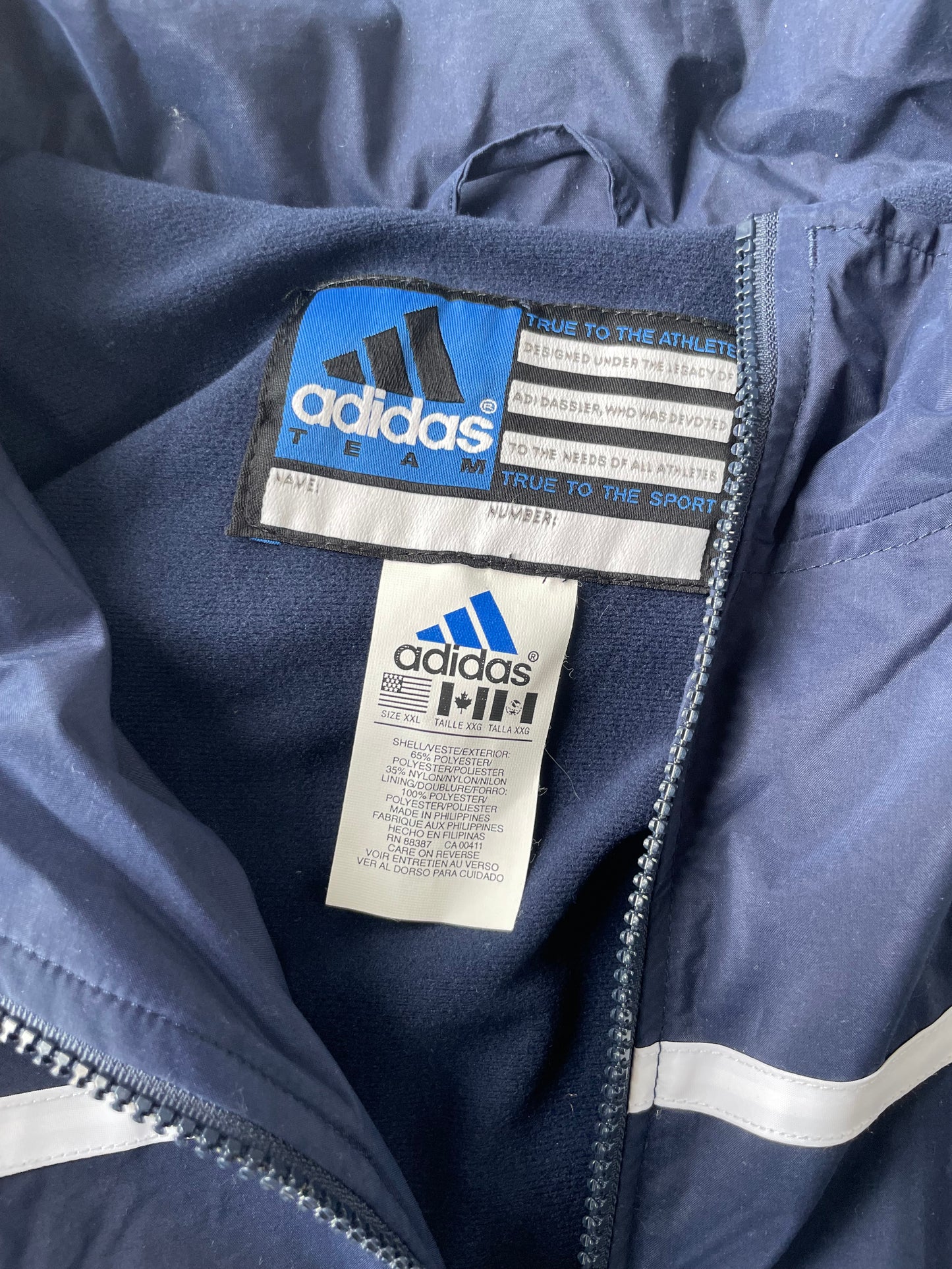 Vintage Notre Dame Adidas Jacket 2XL