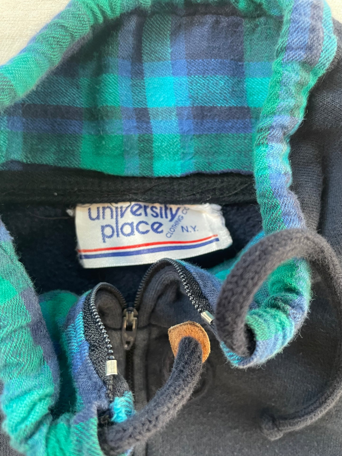 Vintage Notre Dame Quarter Zip Sweatshirt XLarge