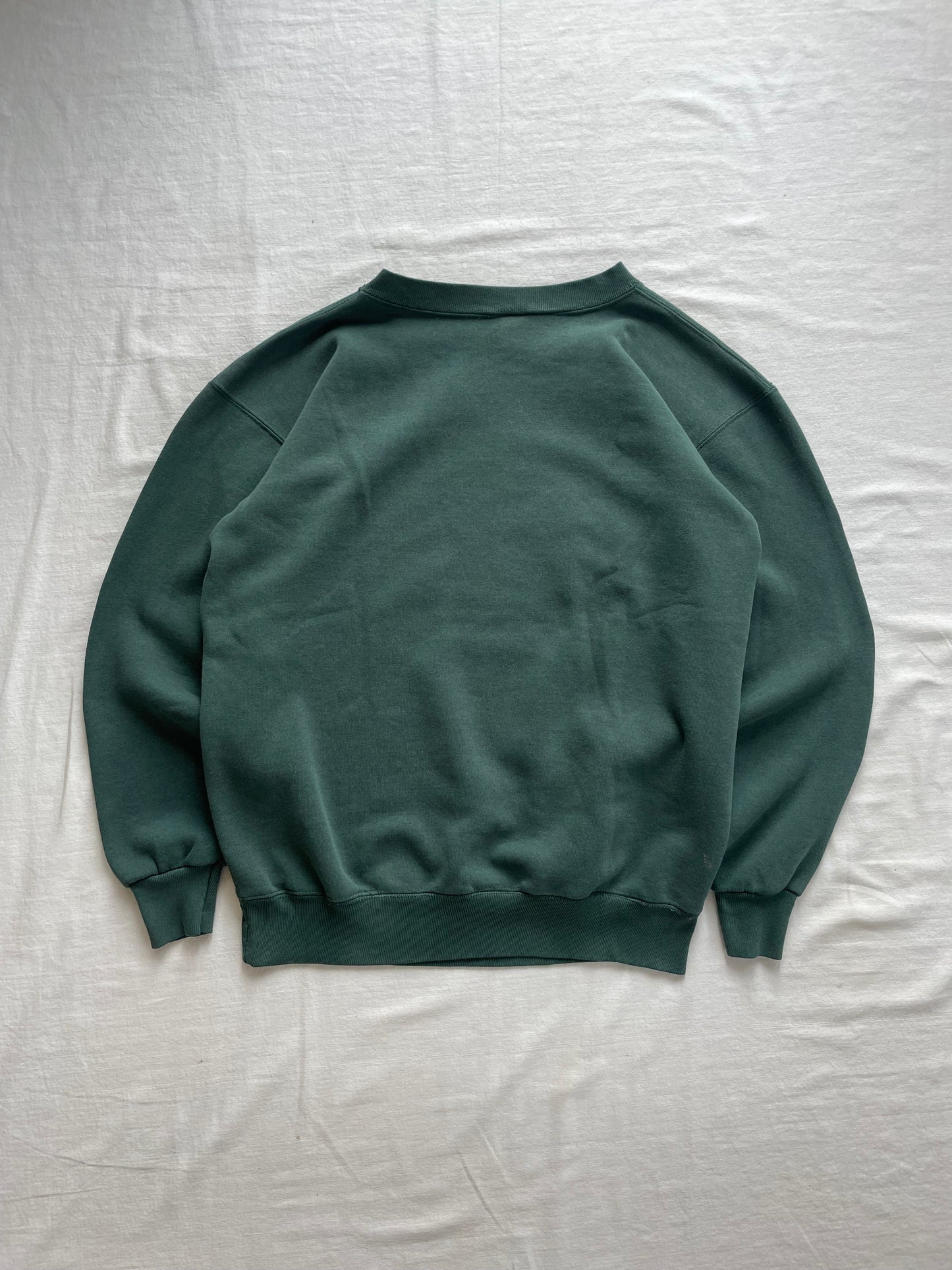 Vintage Notre Dame Green Football Crewneck Large