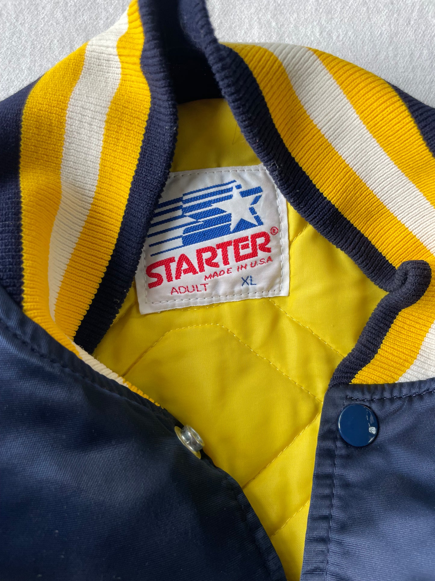 Vintage Notre Dame Satin Jacket XLarge