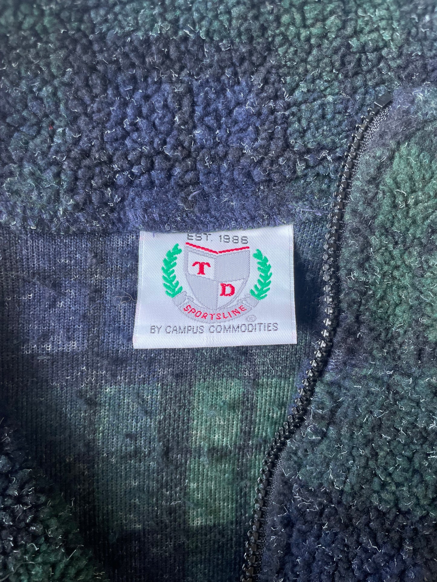 Vintage Notre Dame Fleece Jacket Large