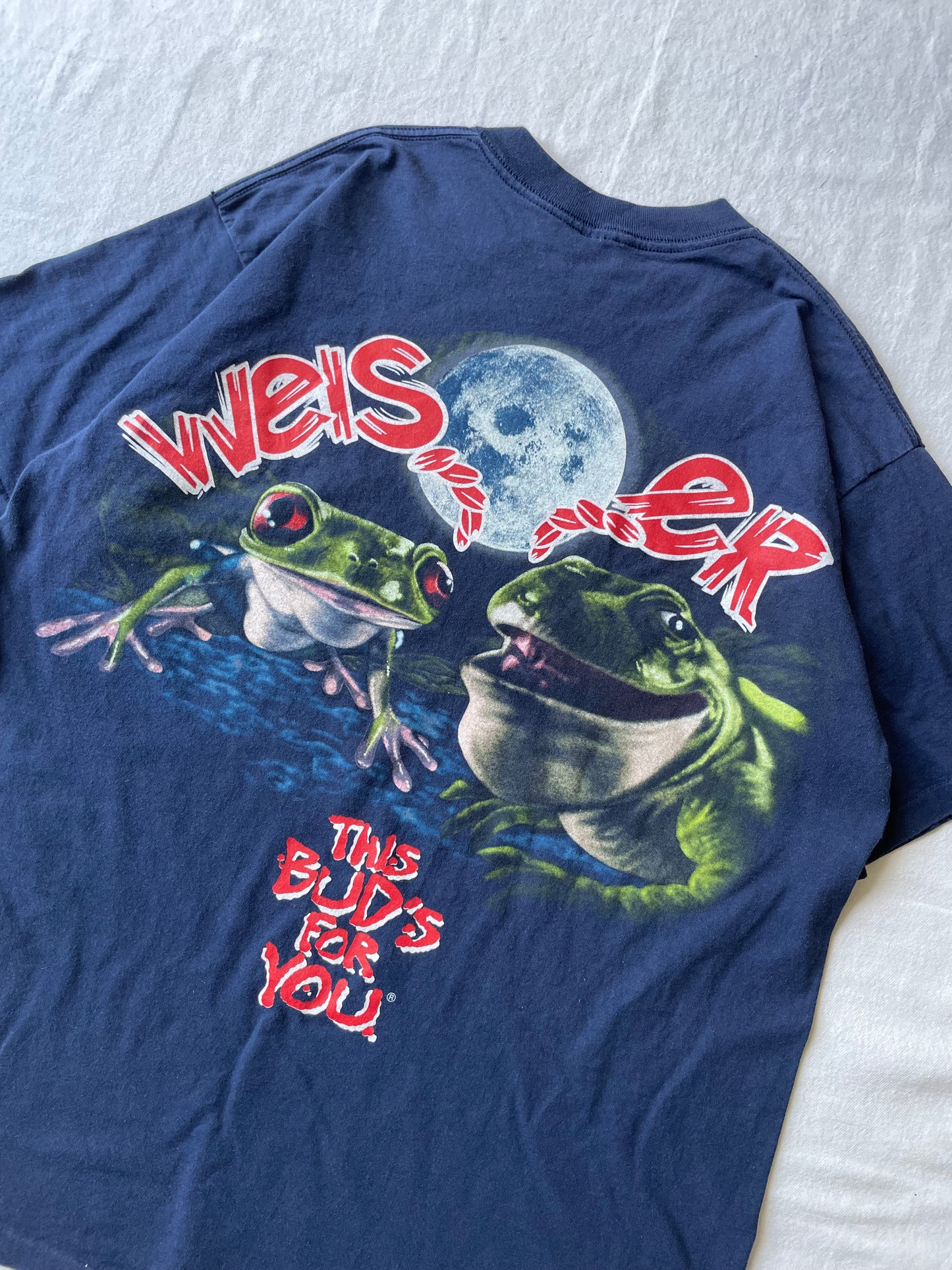 Vintage Budweiser Frog Tee XLarge