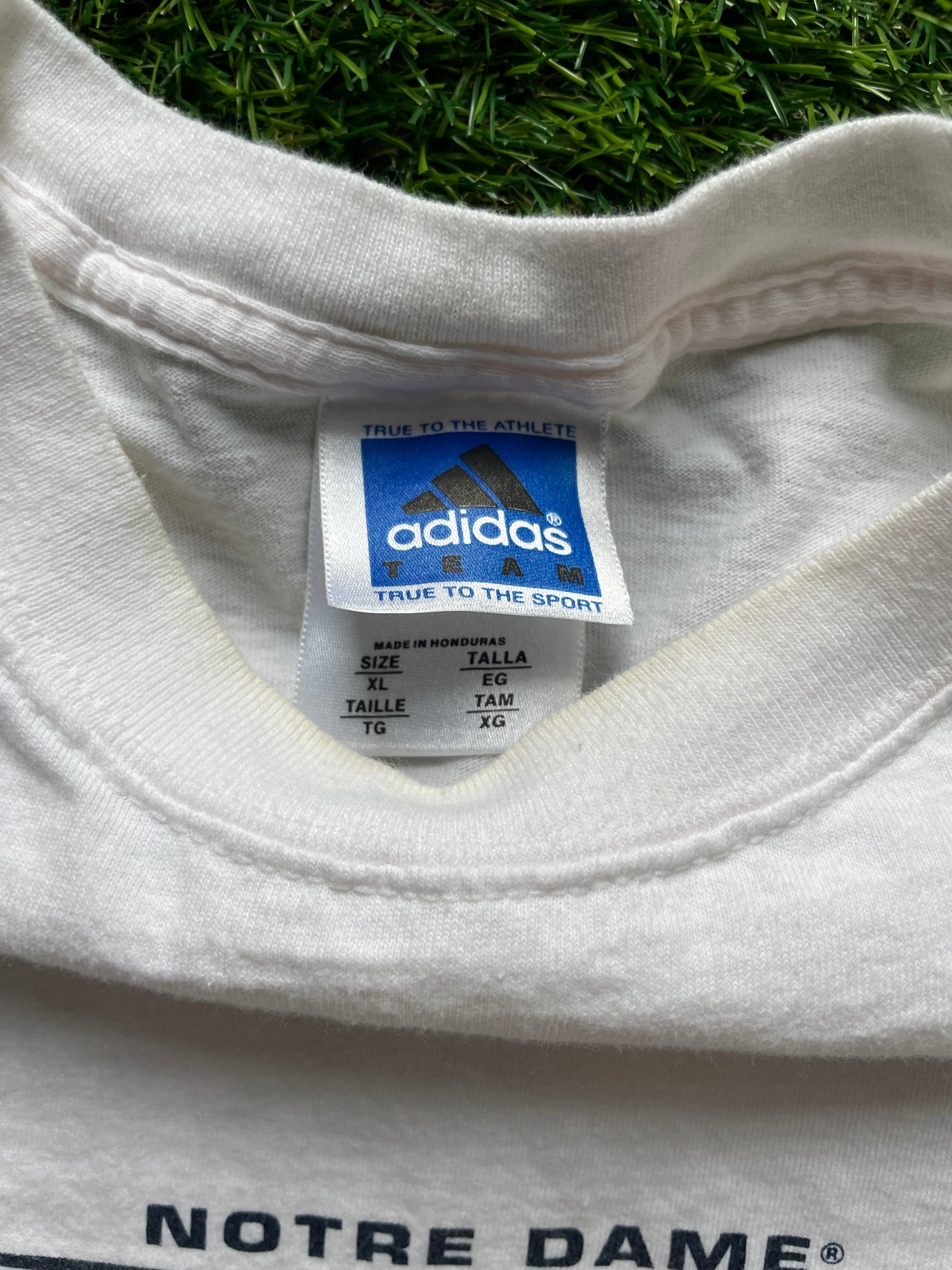 Vintage Notre Dame Football Adidas Tee XLarge