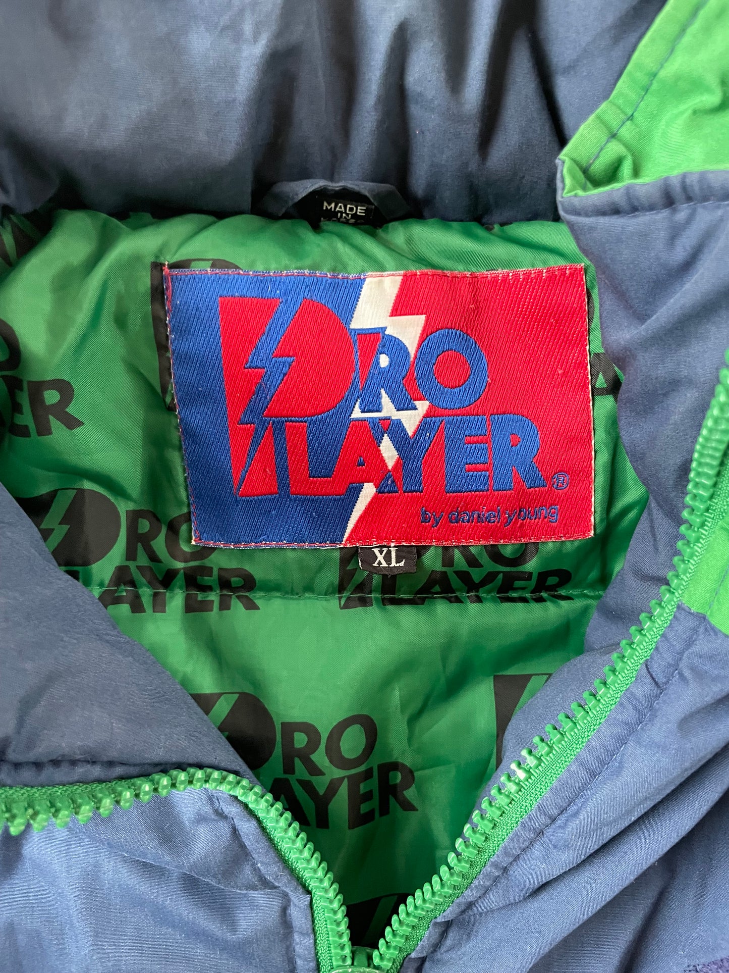 Vintage Notre Dame Puffer Parka Jacket XLarge