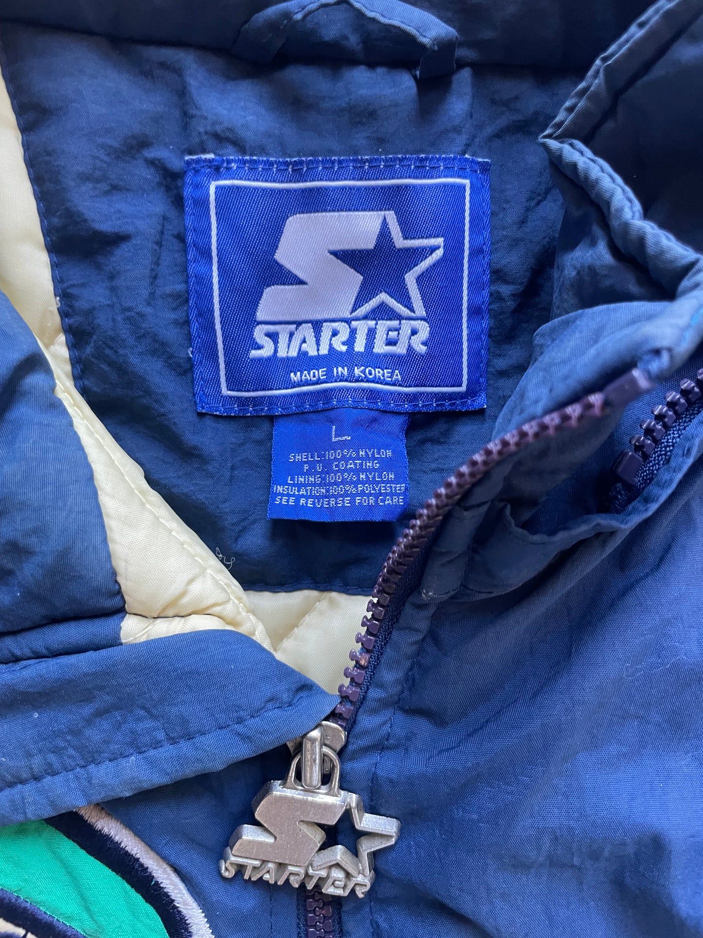 Vintage Notre Dame Fighting Irish Puffer Jacket Large/XLarge