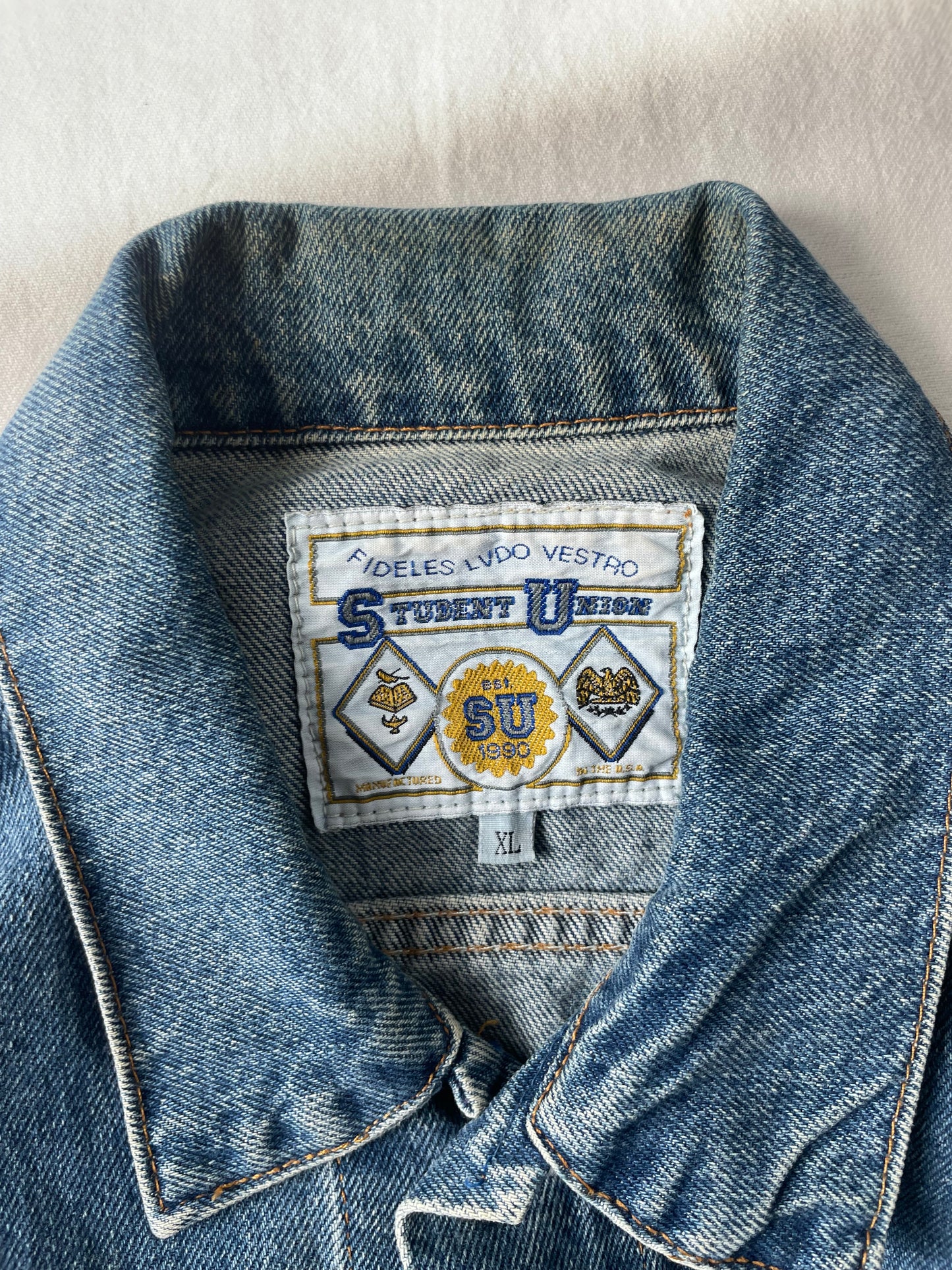 Vintage Notre Dame Denim Jacket XLarge
