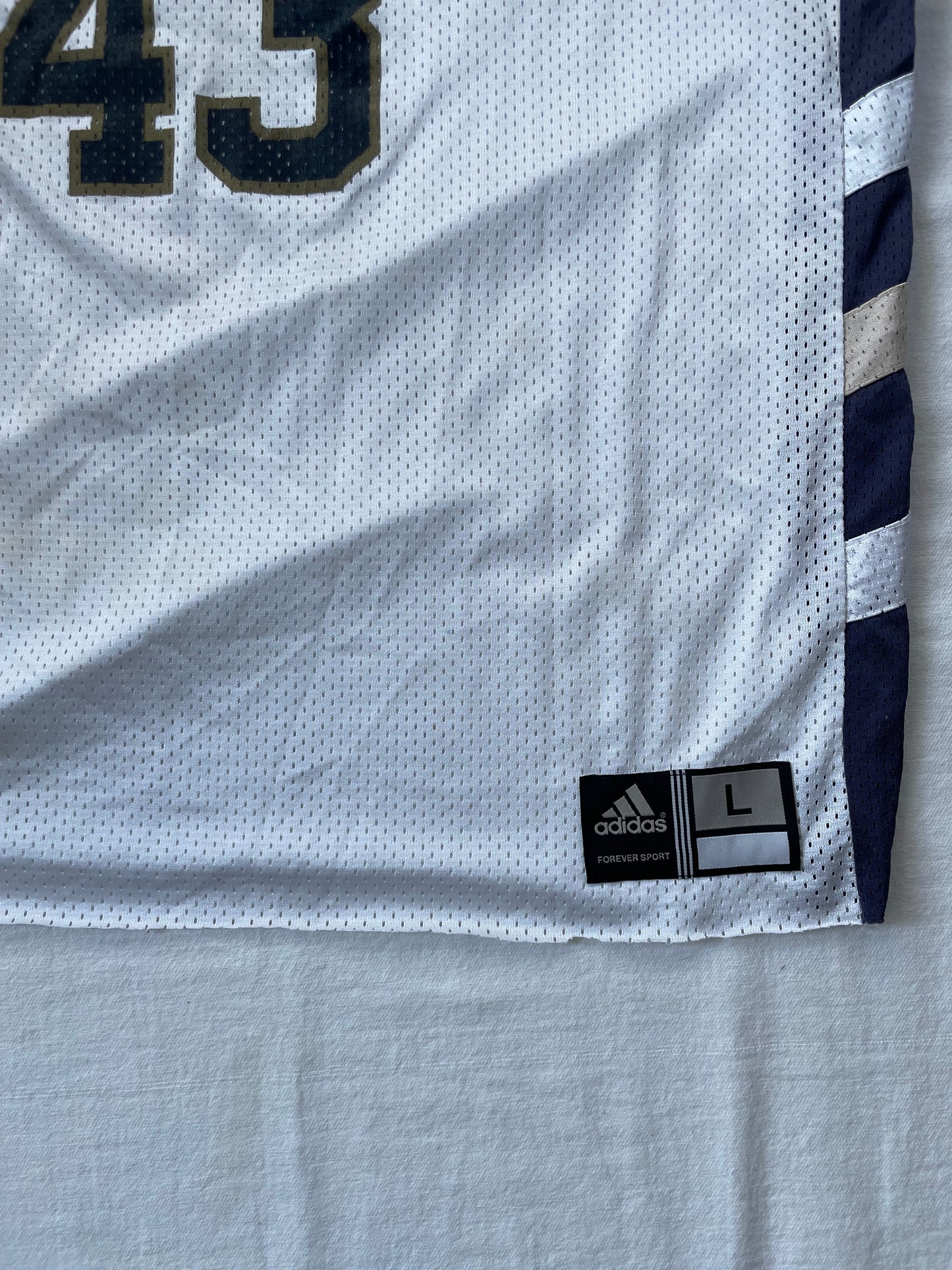 Vintage Notre Dame Basketball Jersey Large