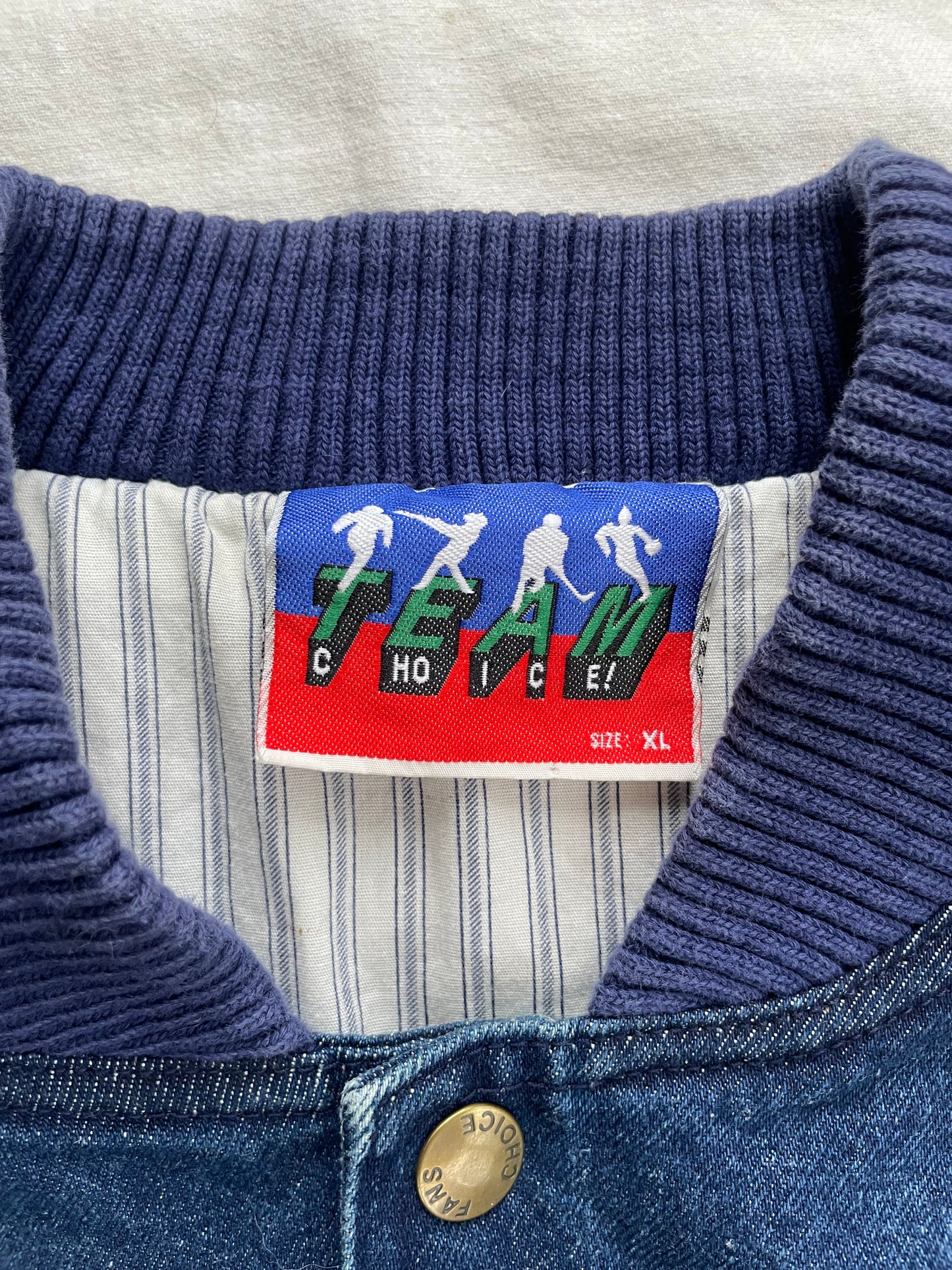 Vintage Notre Dame Denim Jacket XLarge