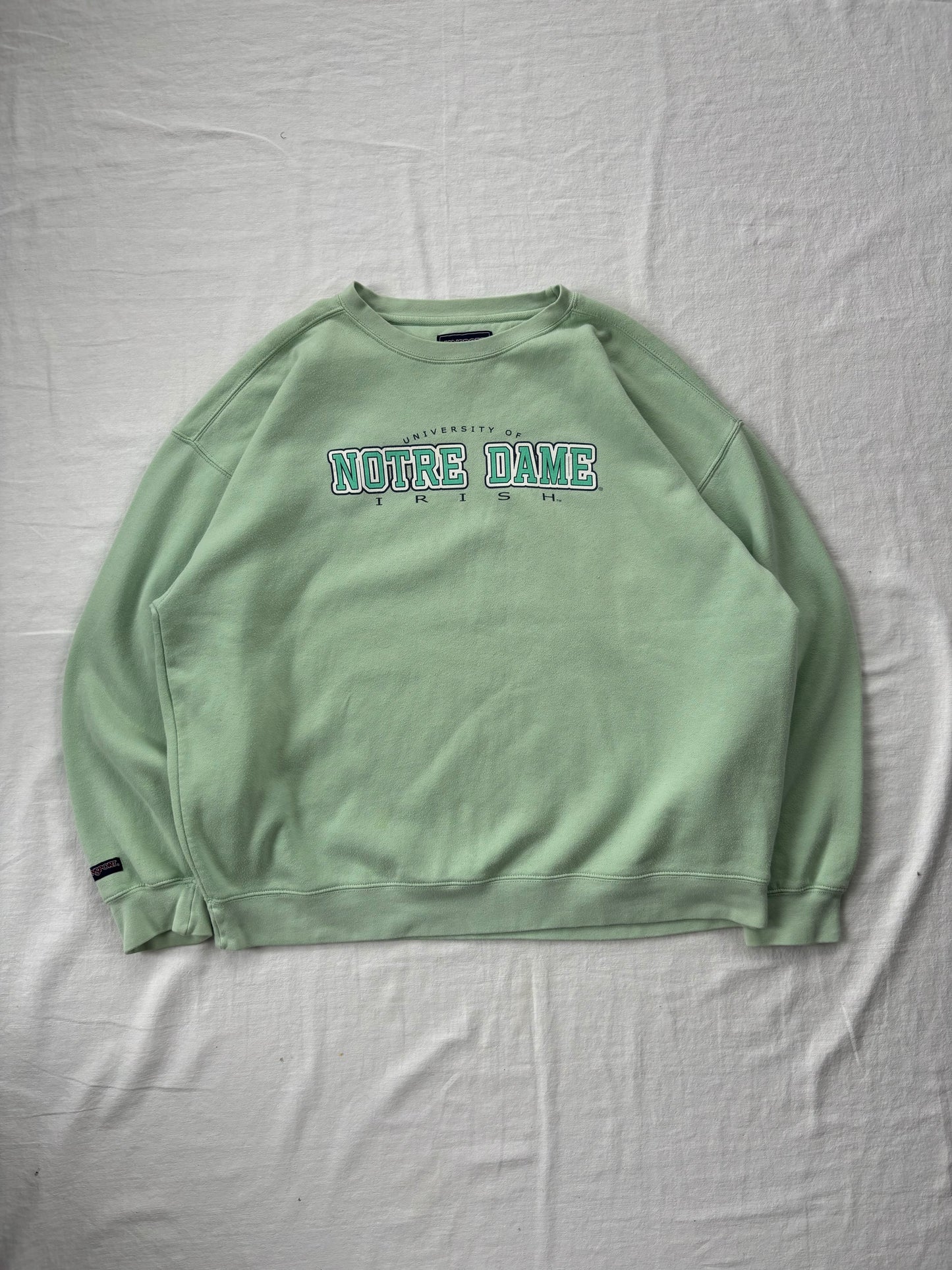 Vintage Notre Dame Mint Green Crewneck XLarge