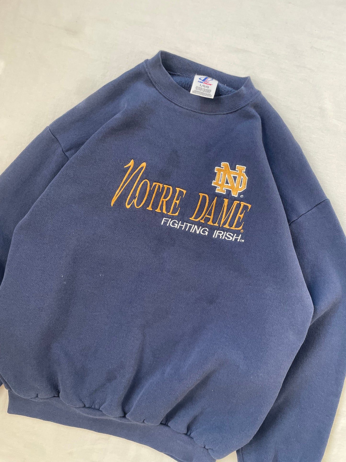 Vintage Notre Dame Crewneck Large