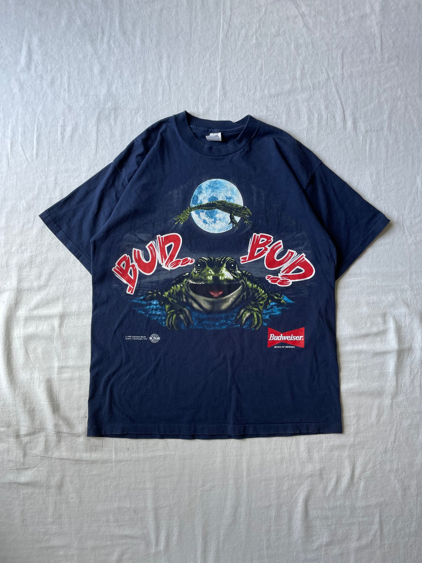 Vintage Budweiser Frog Tee XLarge