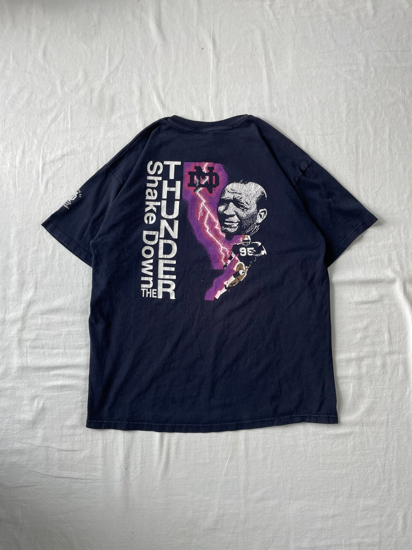 Vintage Notre Dame Shake Down The Thunder “The Shirt” XLarge
