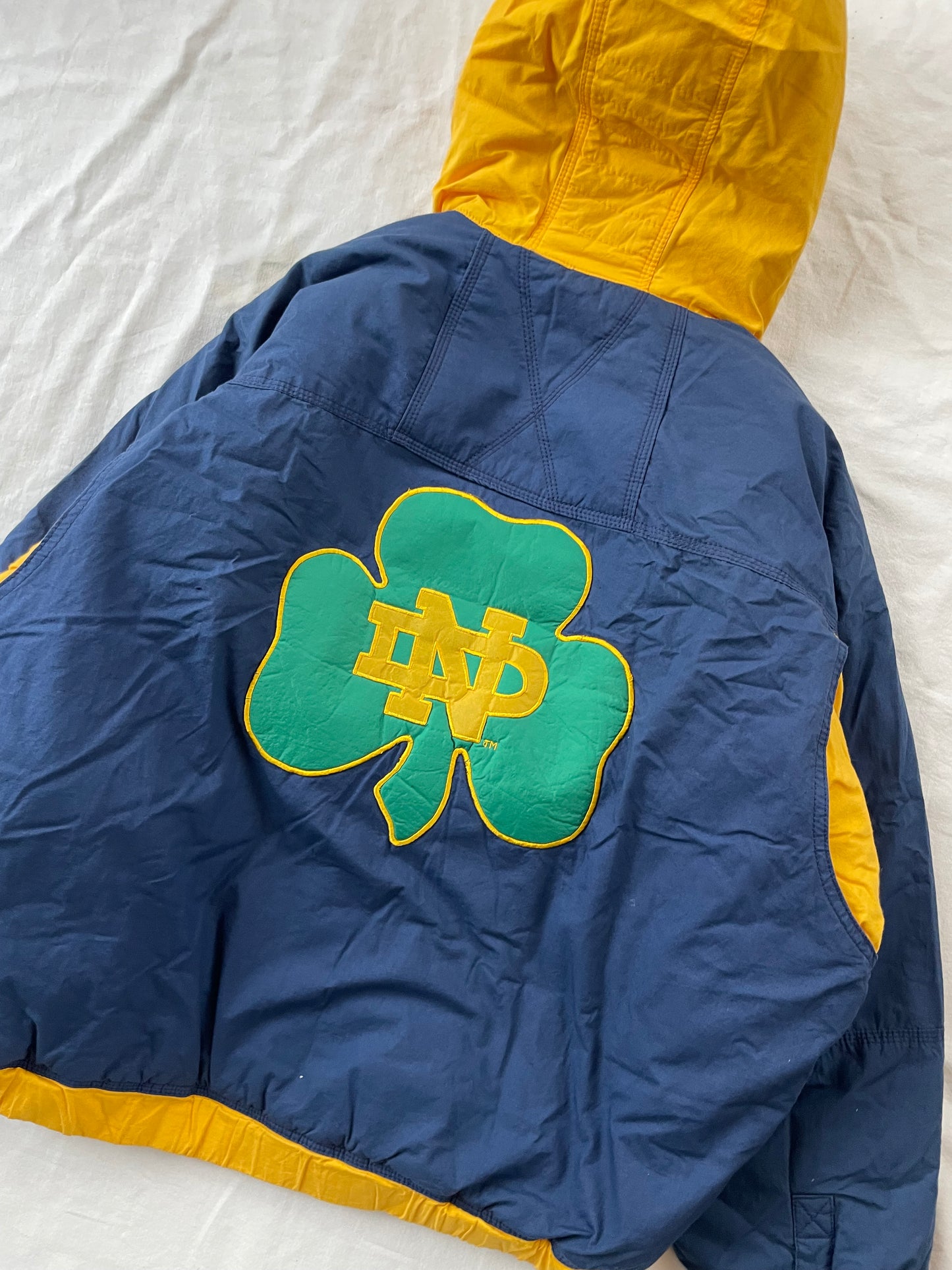 Vintage Notre Dame Puffer Jacket Large