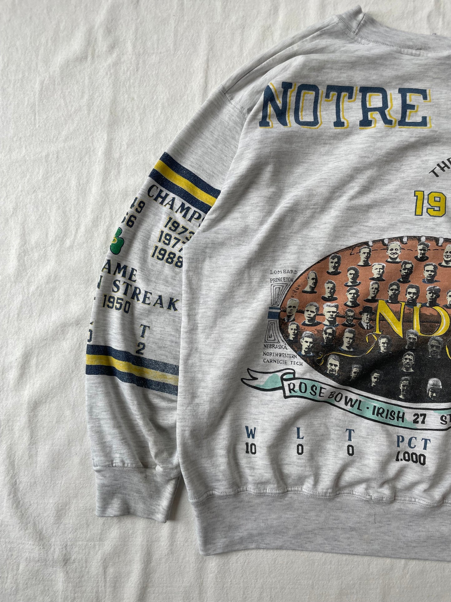 Vintage Notre Dame Championship Crewneck Medium