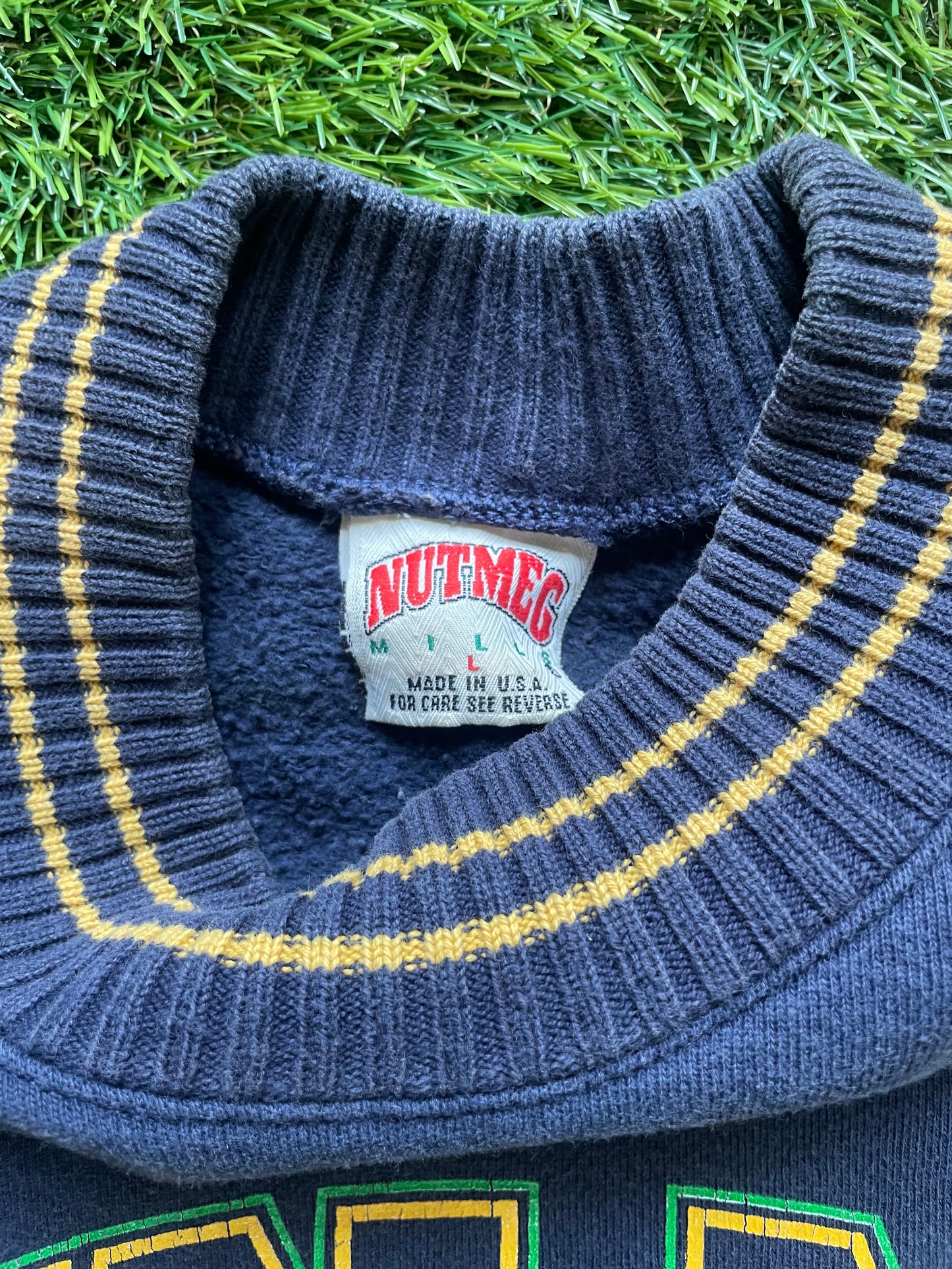 Vintage Notre Dame Crewneck Sweatshirt Large