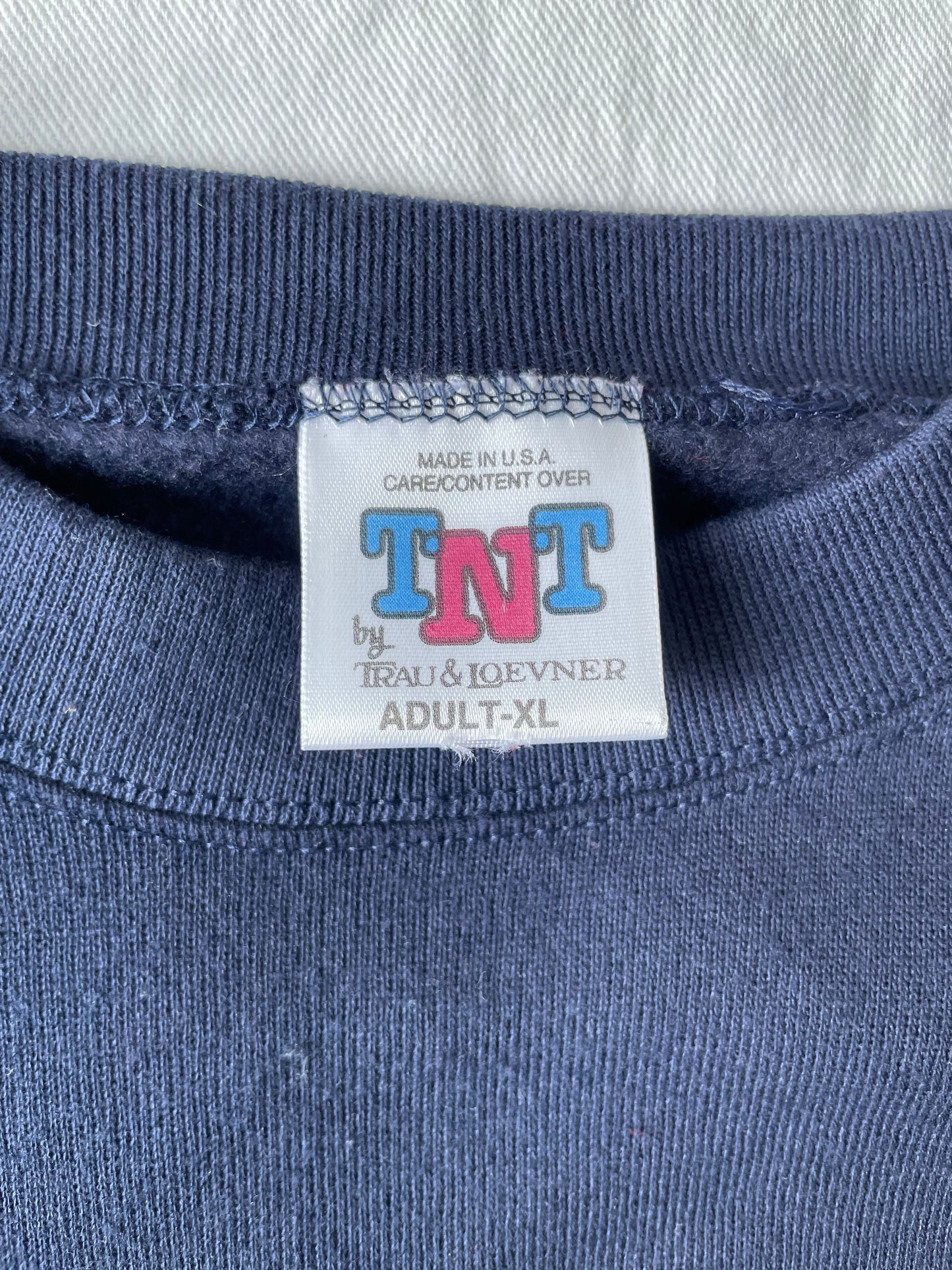 Vintage Notre Dame Taz Football Crewneck Large/XLarge