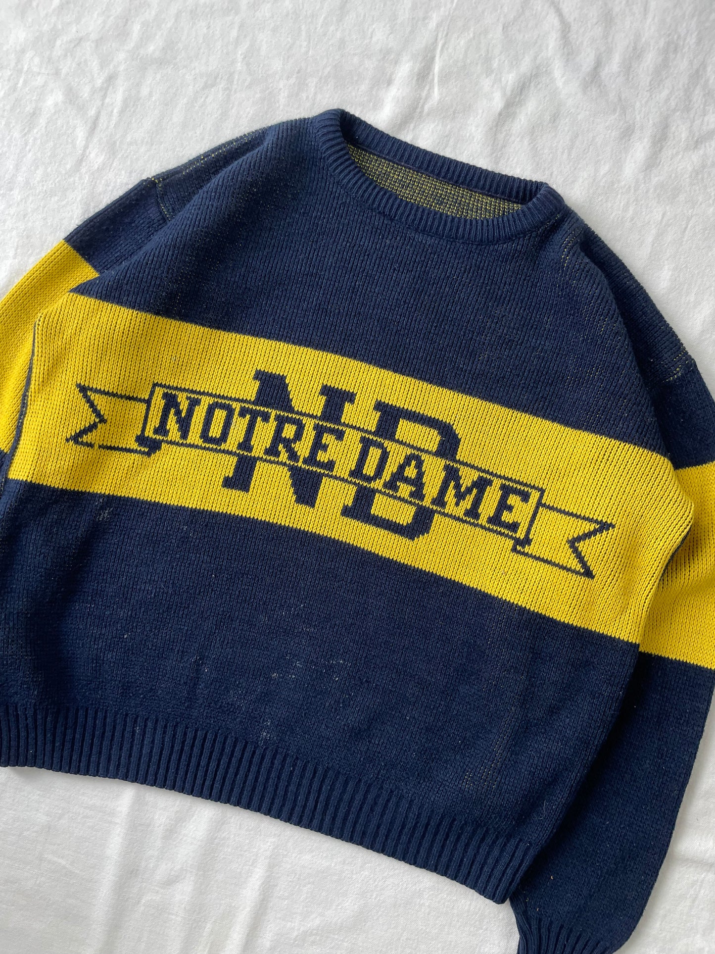 Vintage Notre Dame Sweater Large