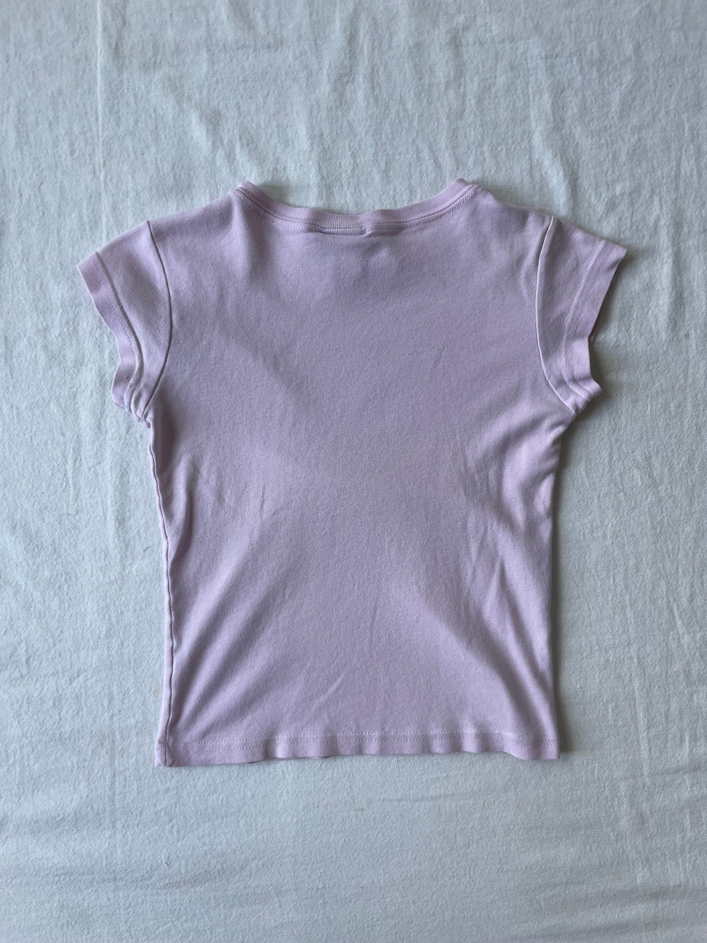 Vintage Notre Dame Pink Baby Tee XSmall