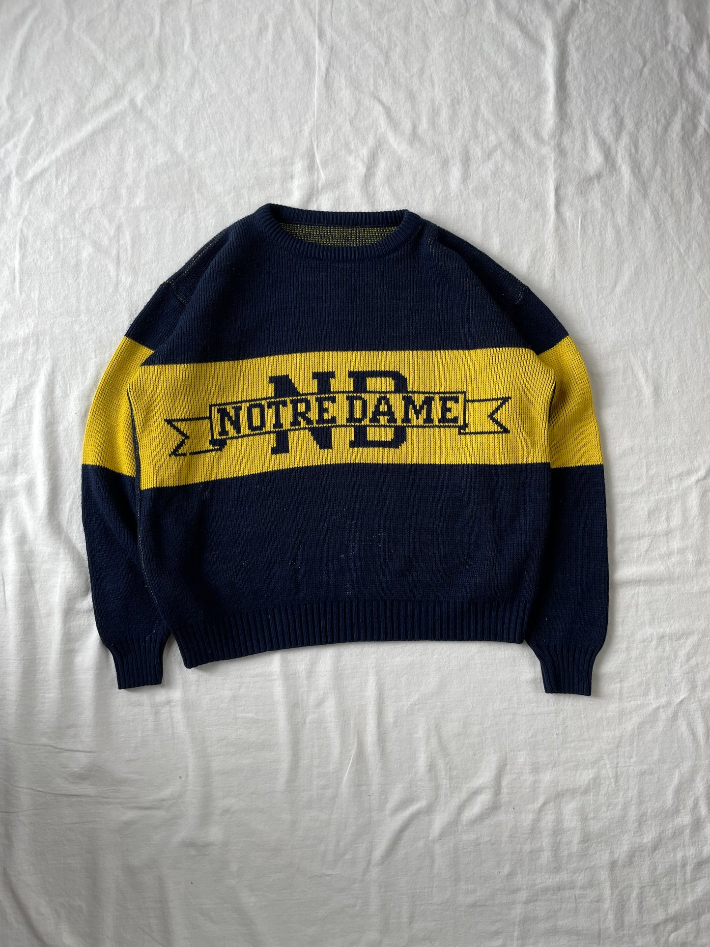 Vintage Notre Dame Sweater Large