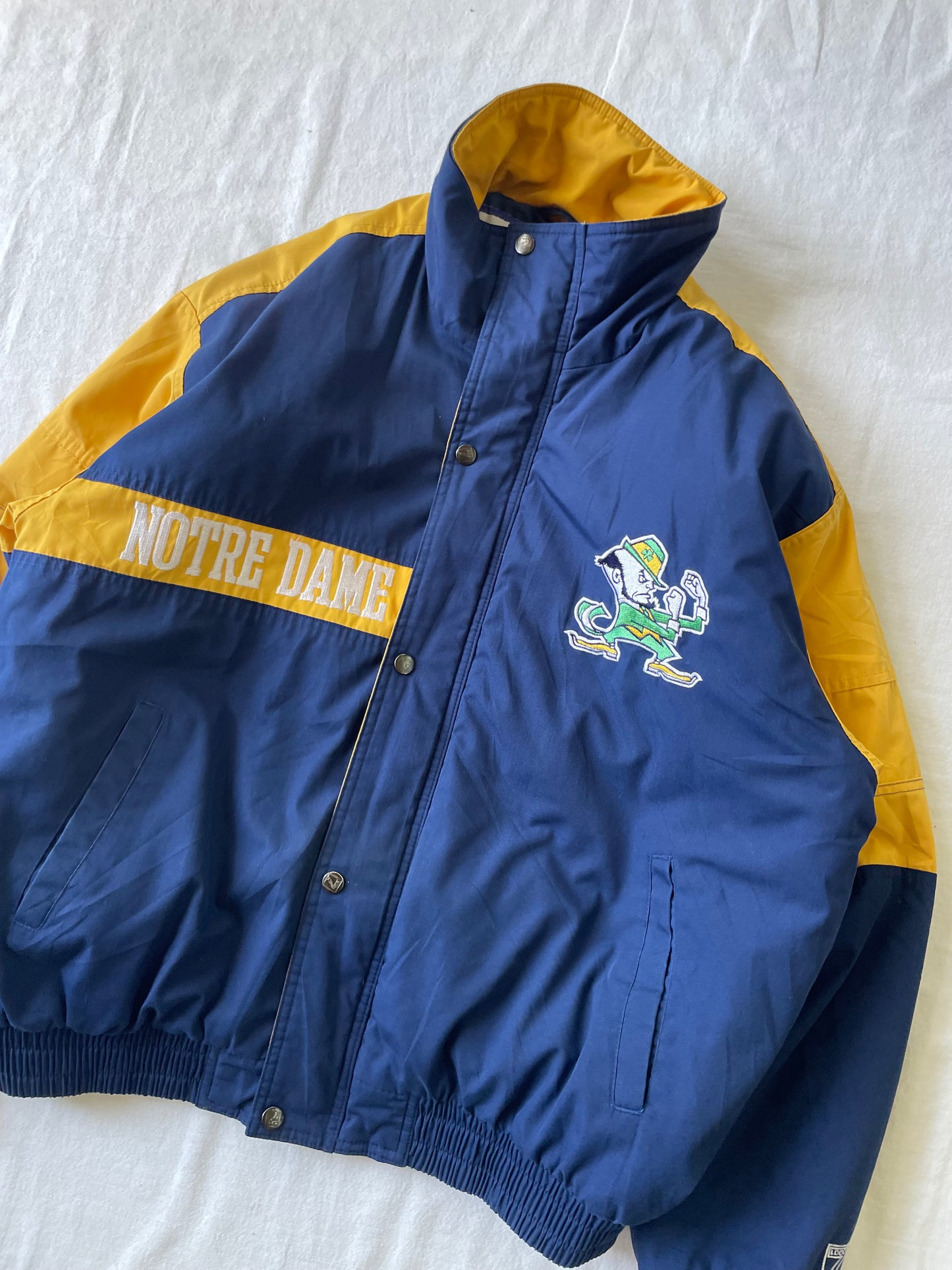 Vintage Notre Dame Puffer Jacket Large