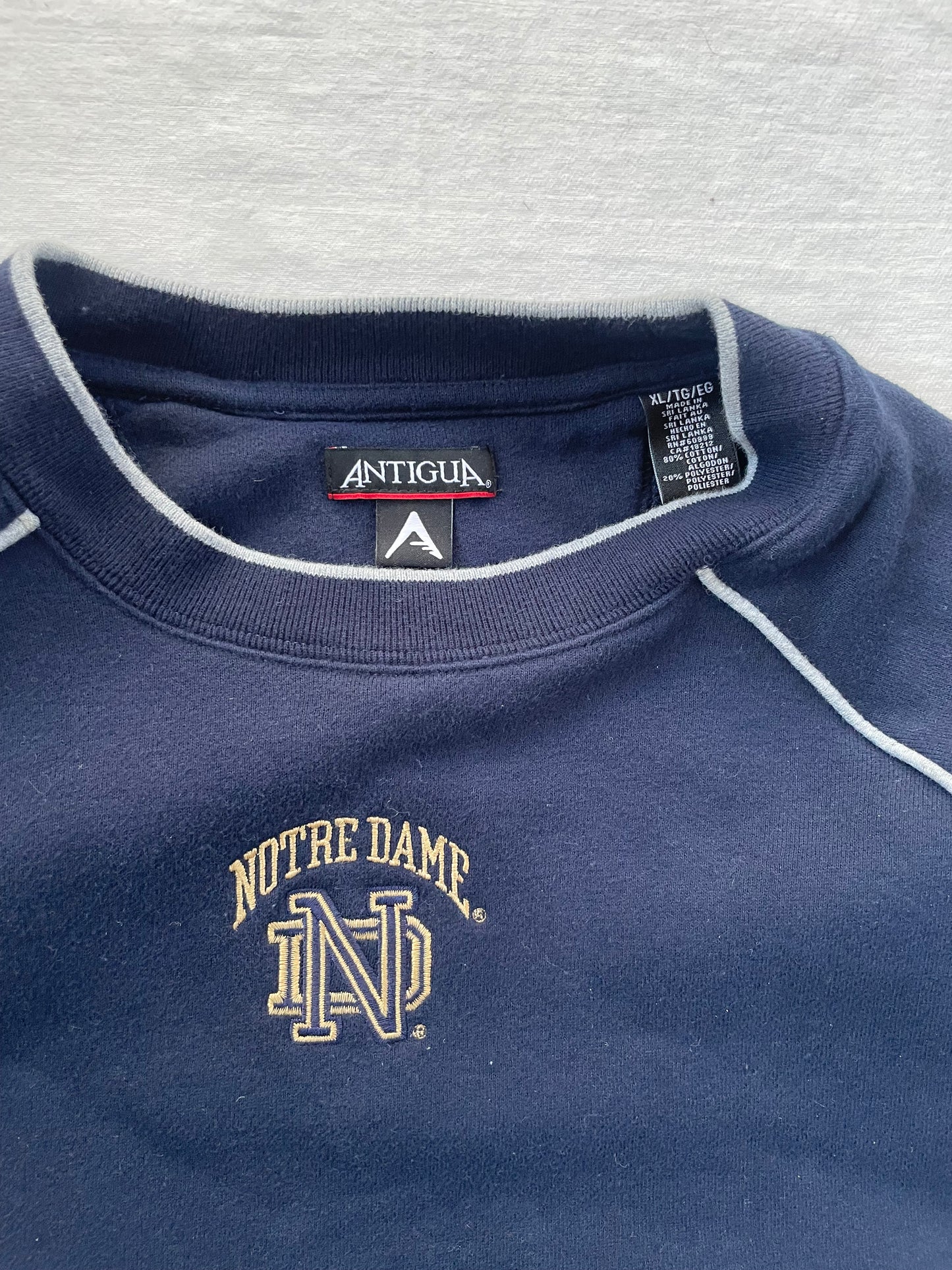 Vintage Notre Dame Crewneck XLarge
