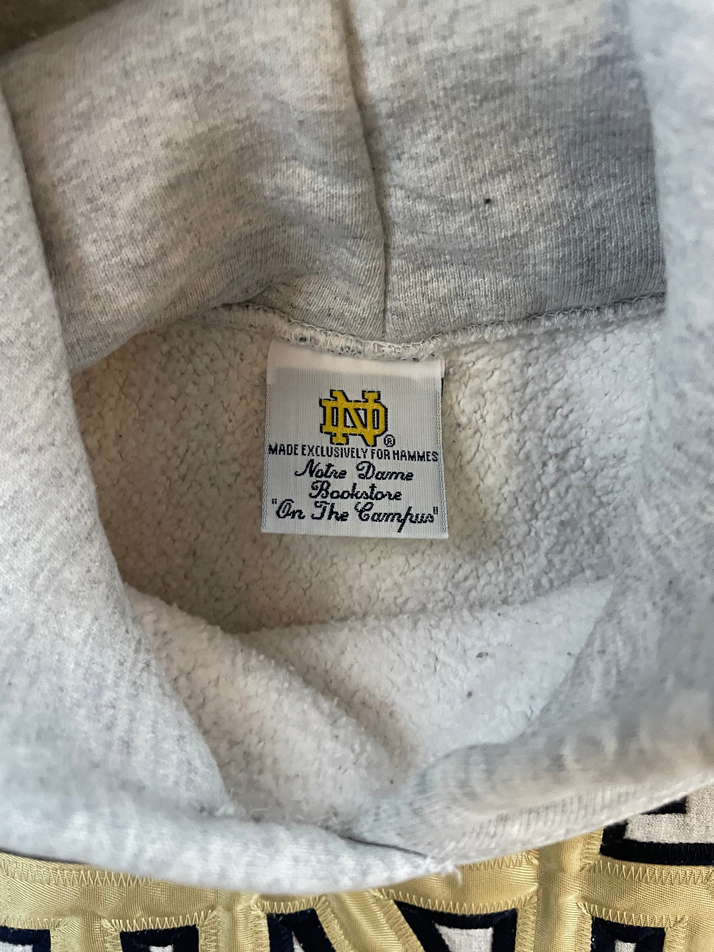 Vintage Notre Dame Hoodie Large
