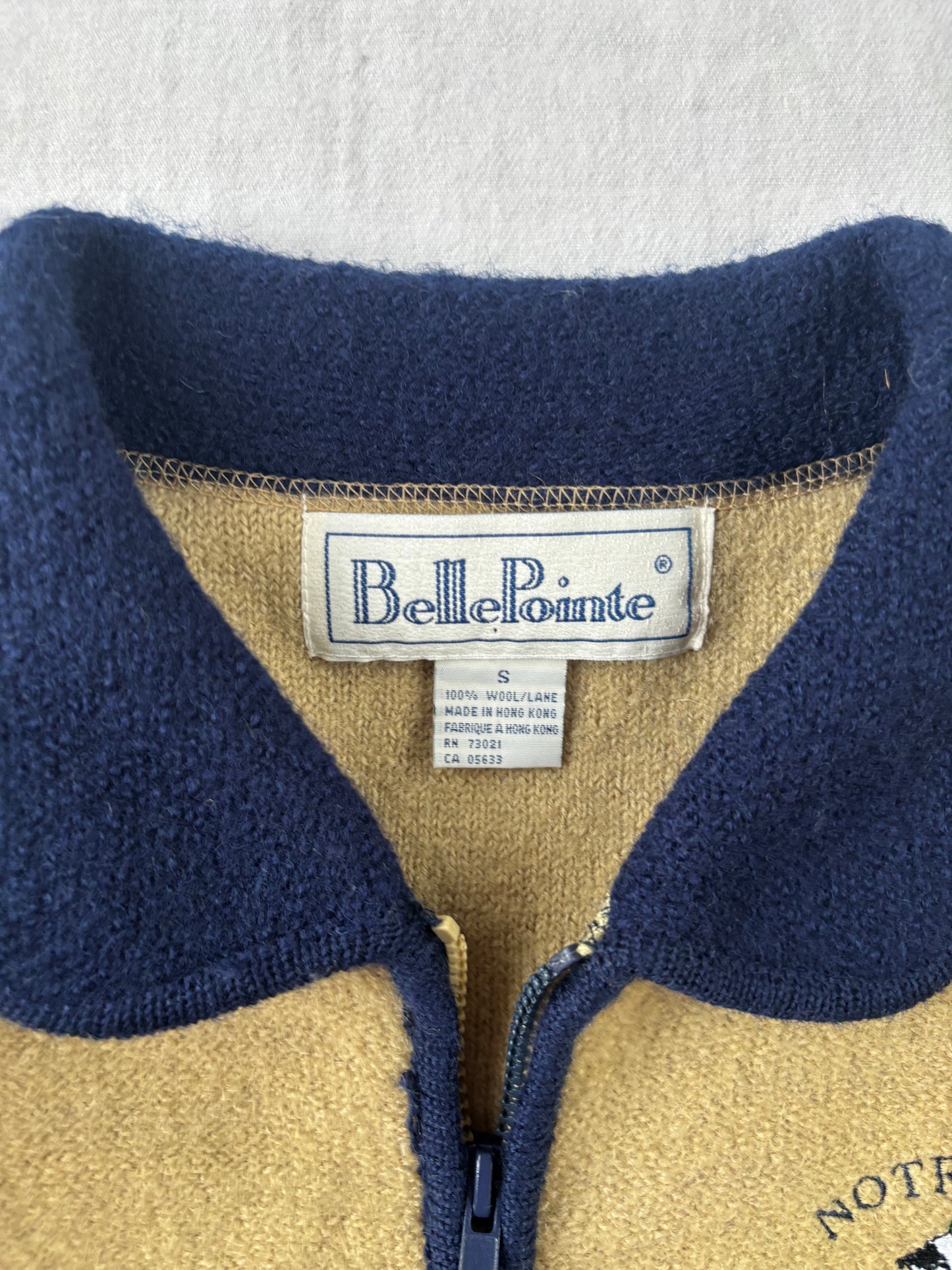 Vintage Notre Dame Zip Up Jacket Women’s Small