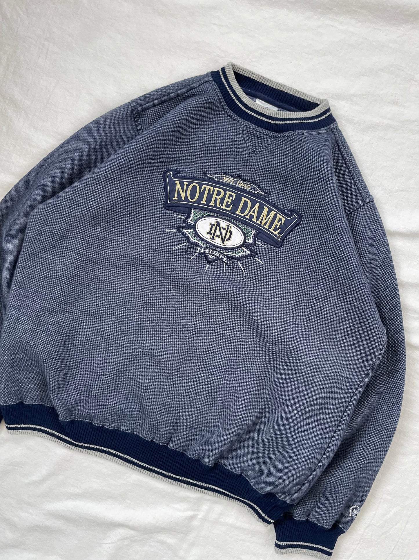 Vintage Notre Dame Crewneck Large