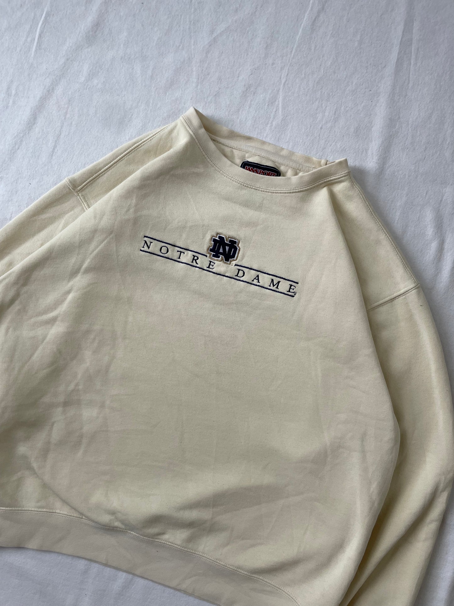 Vintage Notre Dame Crewneck Large