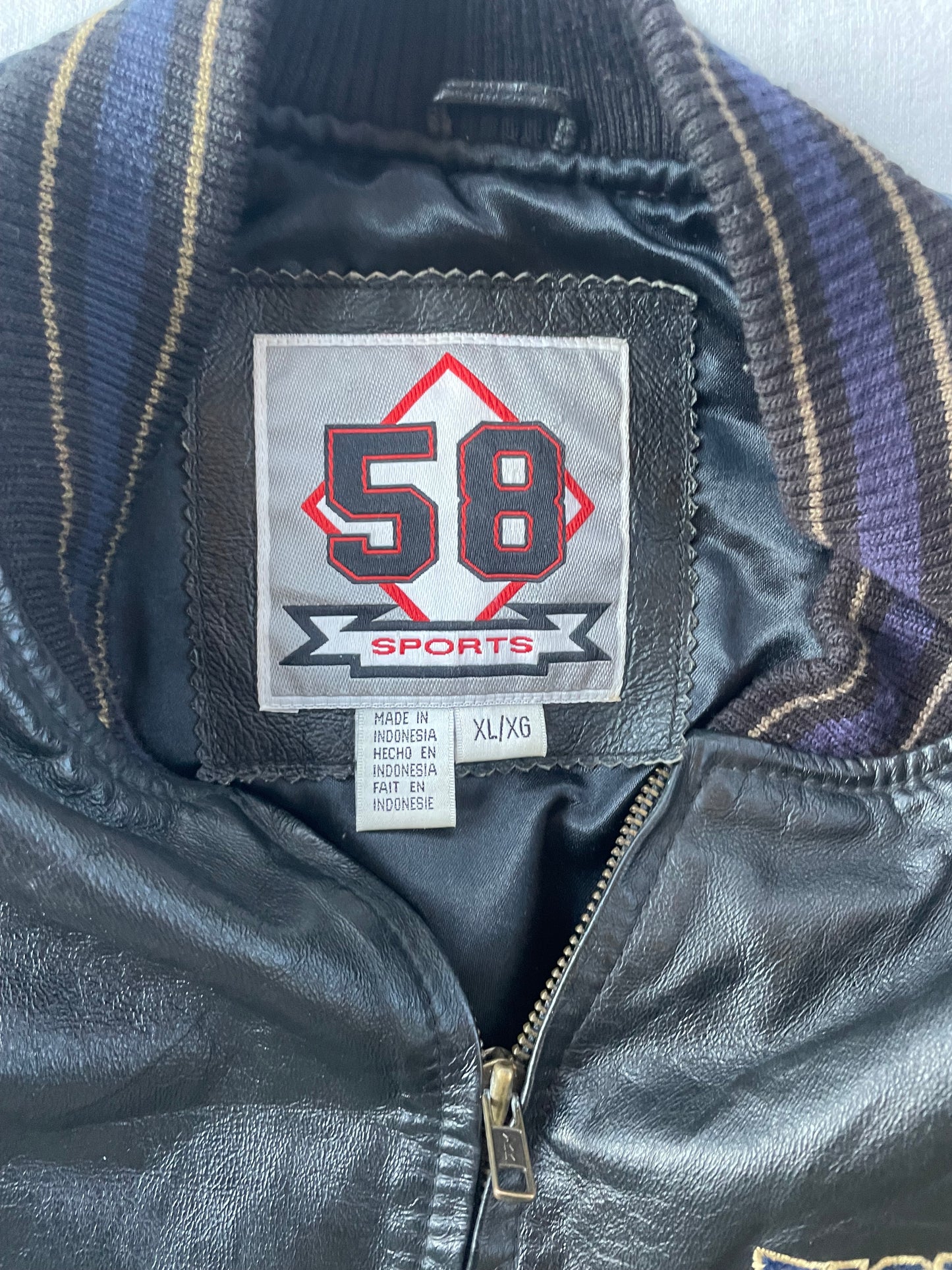 Vintage Notre Dame Leather Jacket XLarge