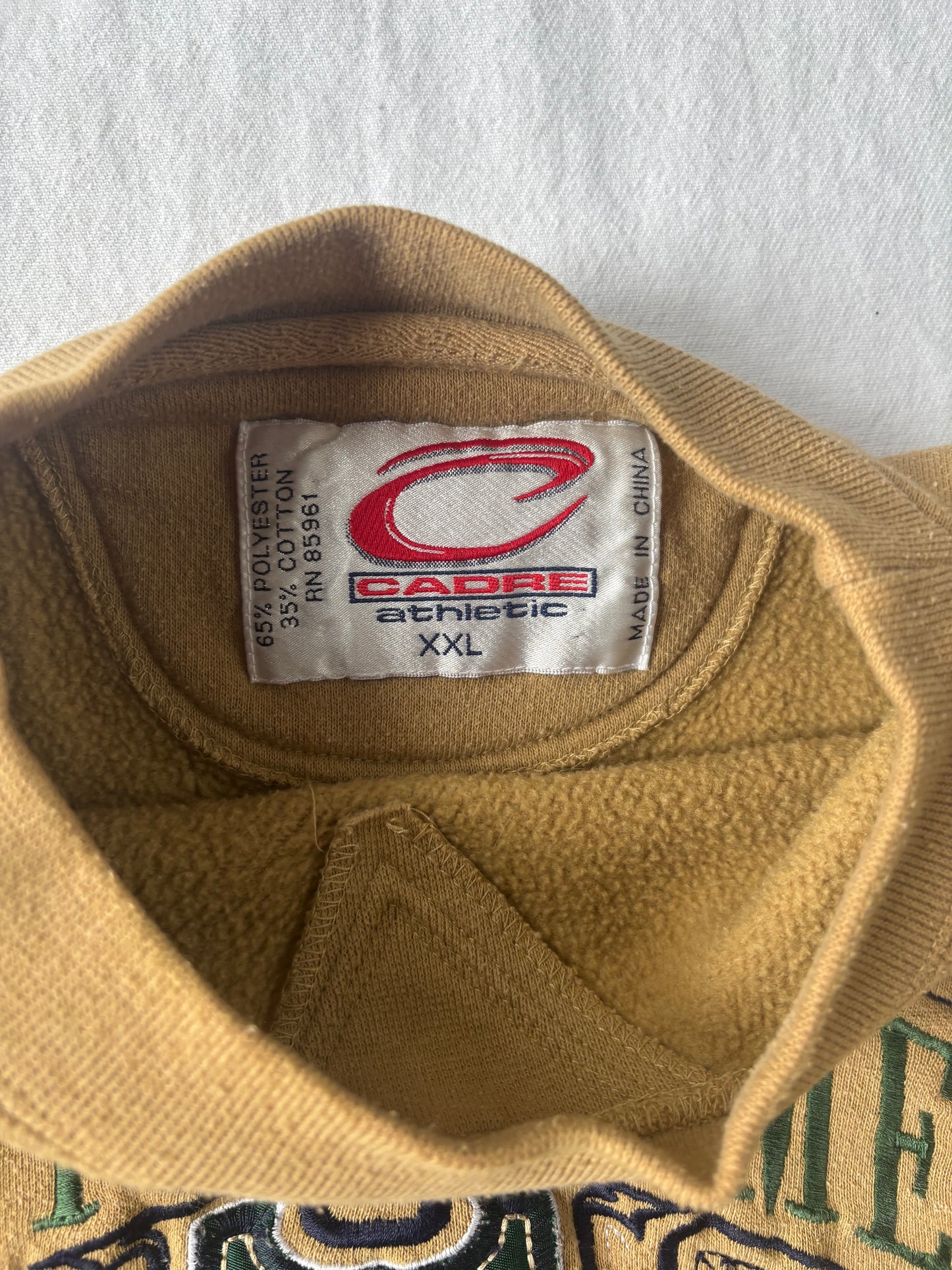 Vintage Notre Dame Gold Crewneck 2XL