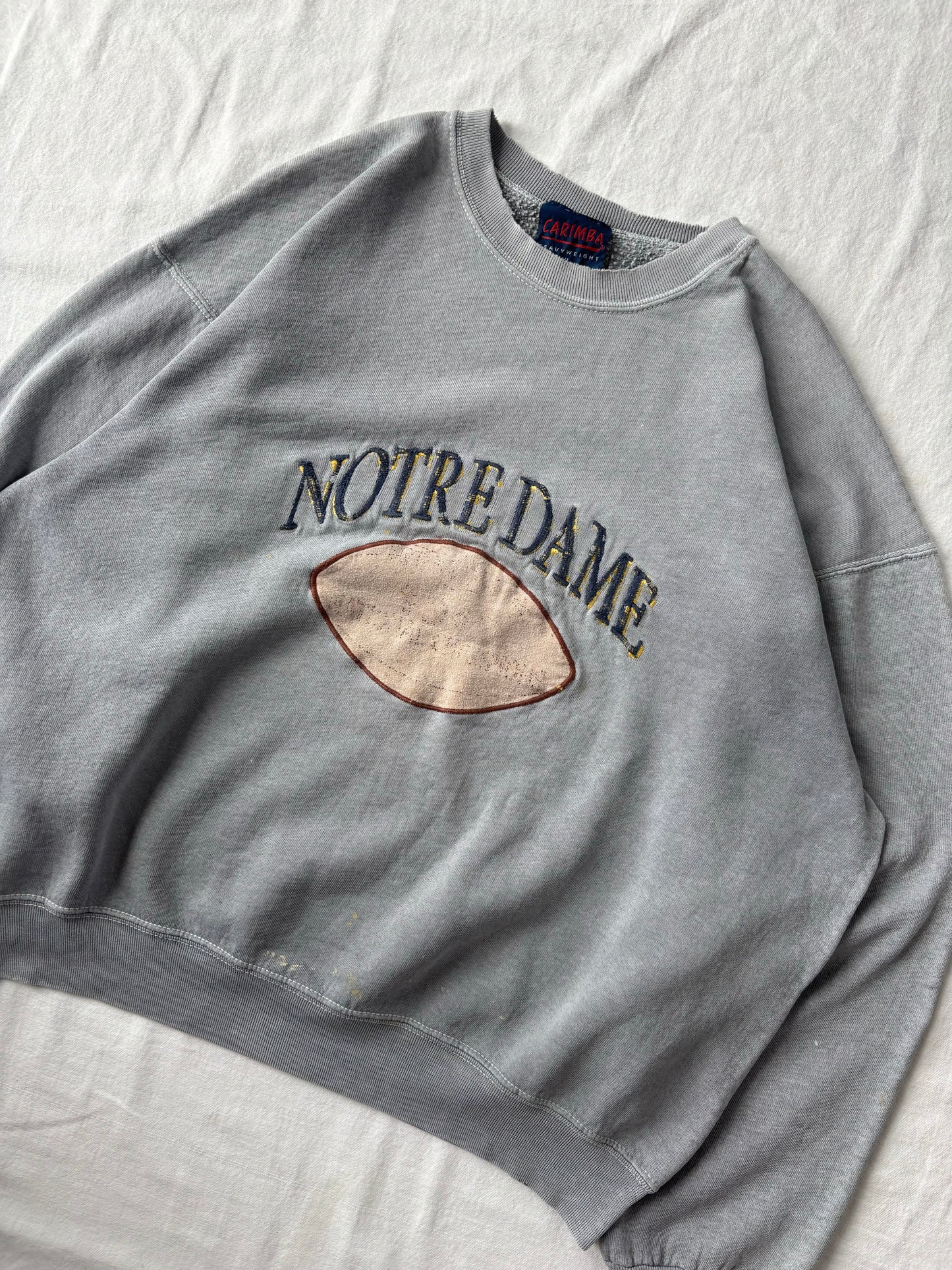 Vintage Notre Dame Football Crewneck XLarge