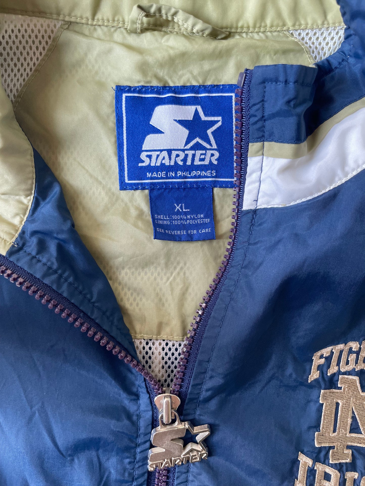 Vintage Notre Dame Windbreaker Jacket XLarge