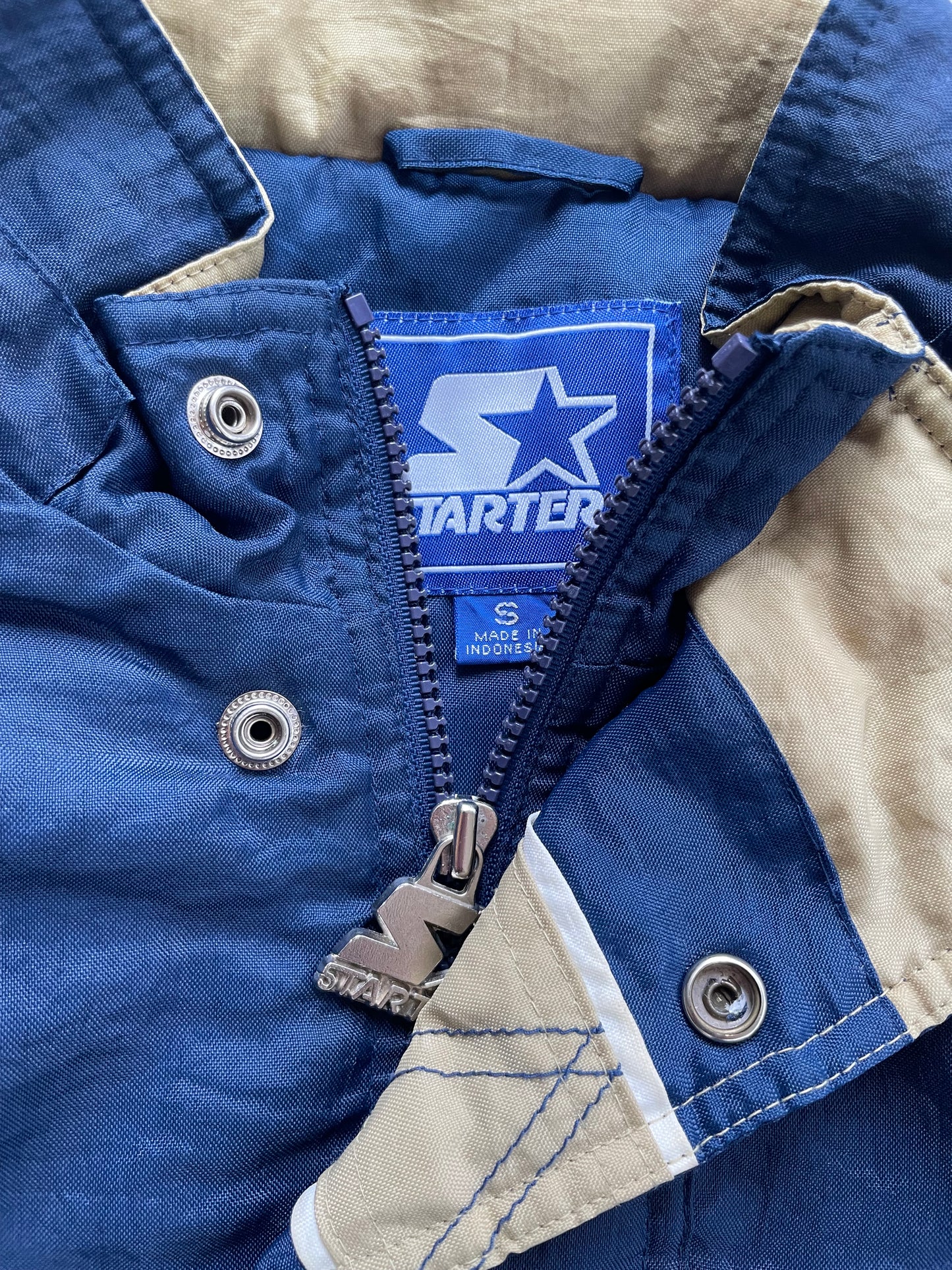 Vintage Notre Dame Starter Puffer Jacket Small