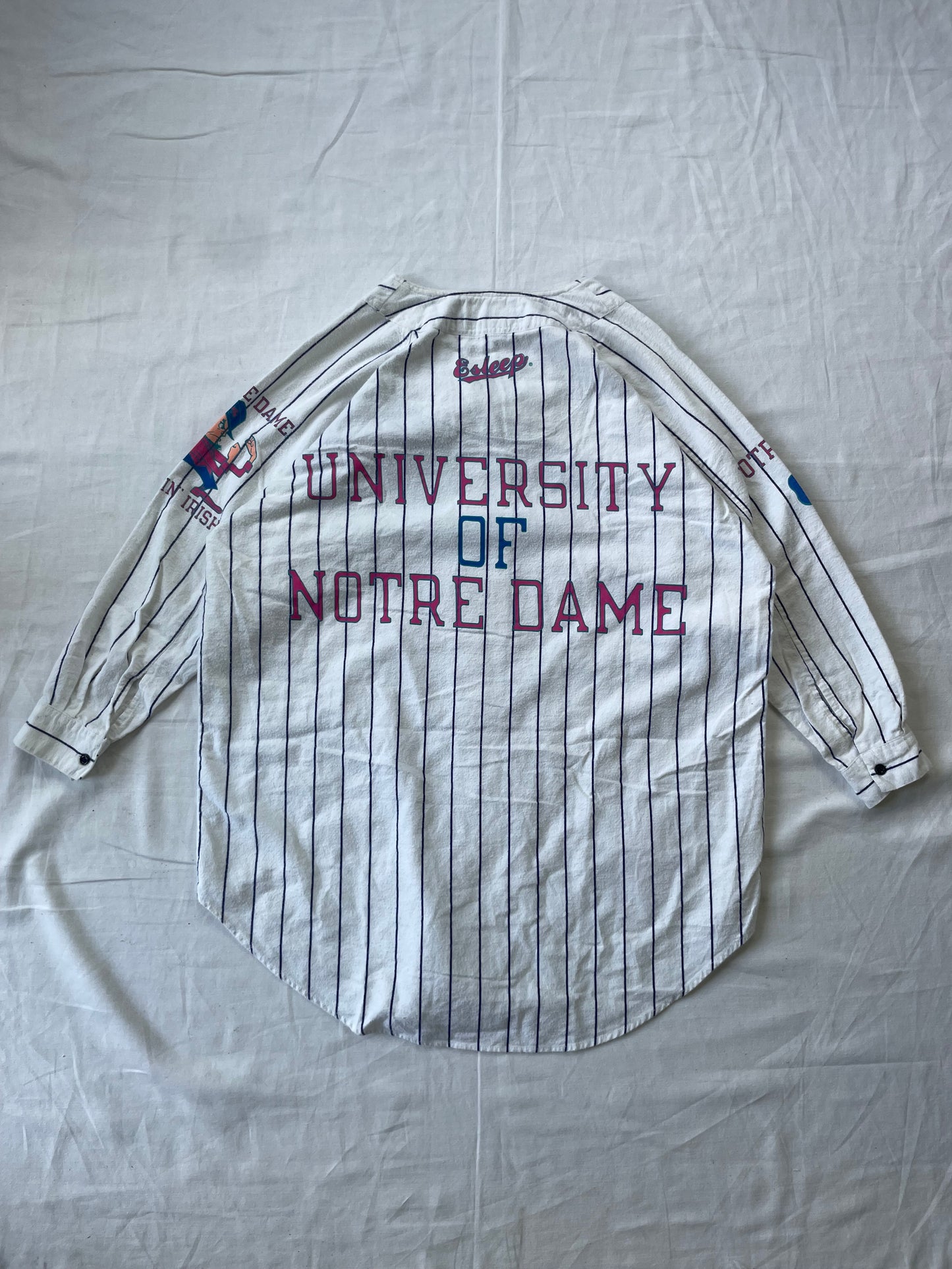 Vintage Notre Dame Pinstripe Jersey One Size