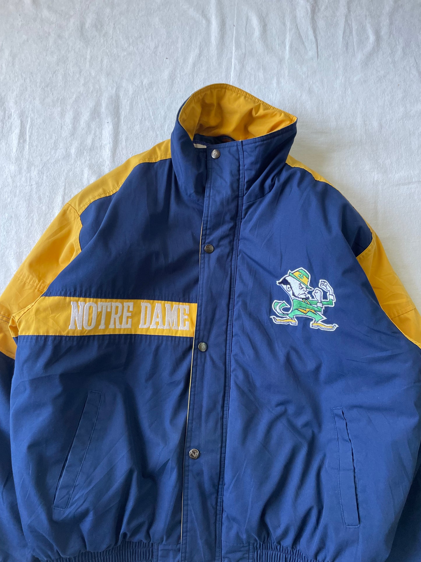Vintage Notre Dame Puffer Jacket Large