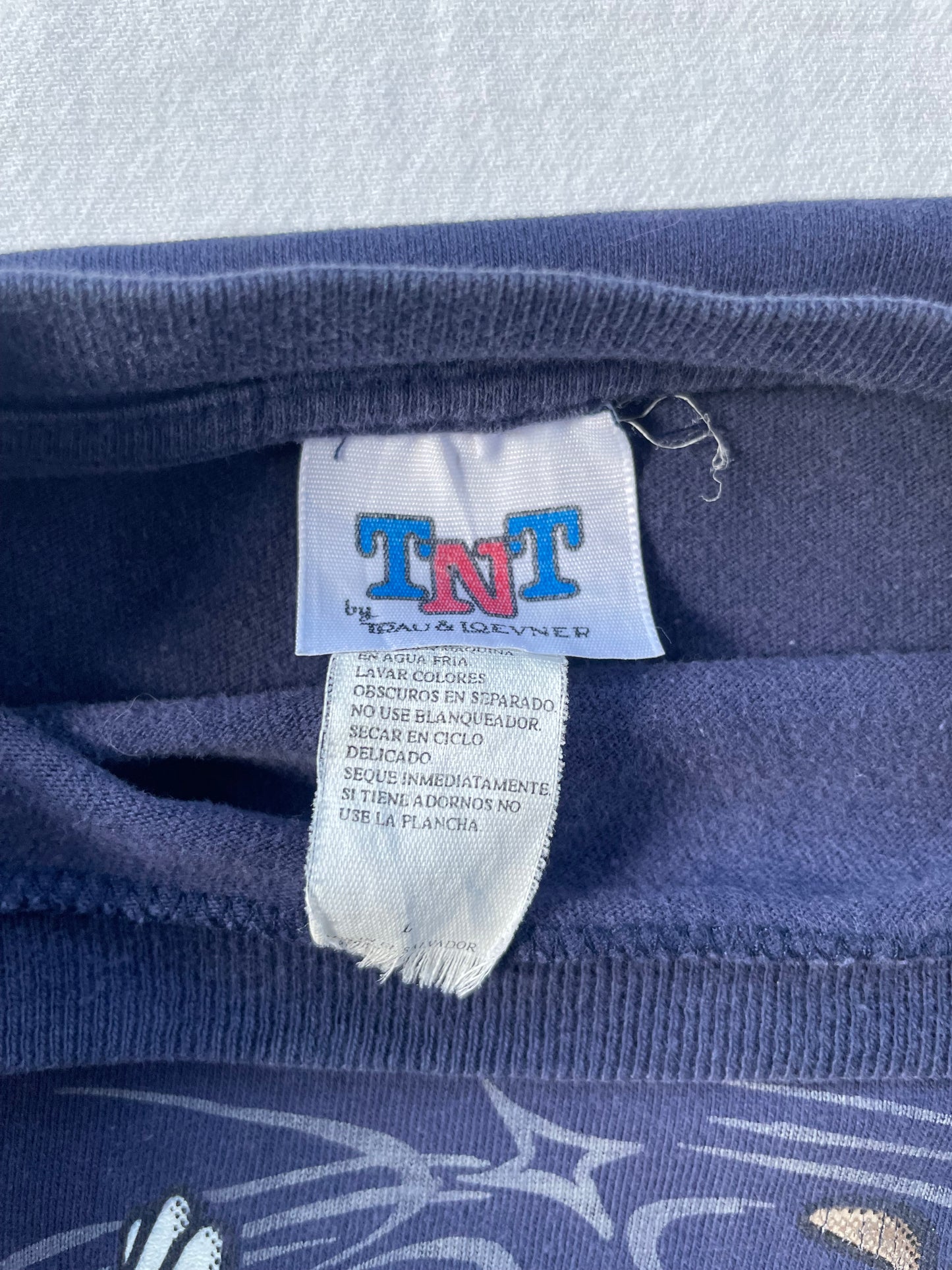 Vintage Notre Dame Looney Tunes Basketball Tee Large