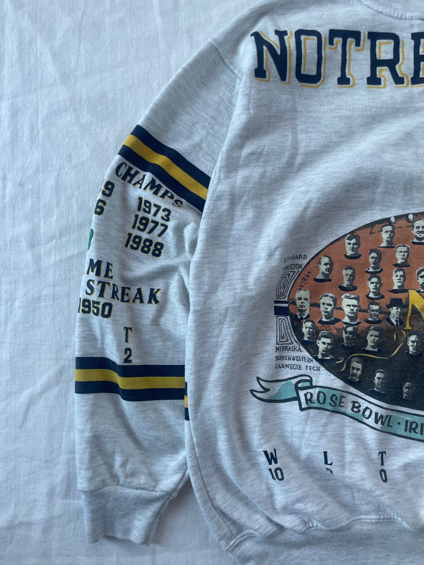 Vintage Notre Dame Championship Crewneck Large