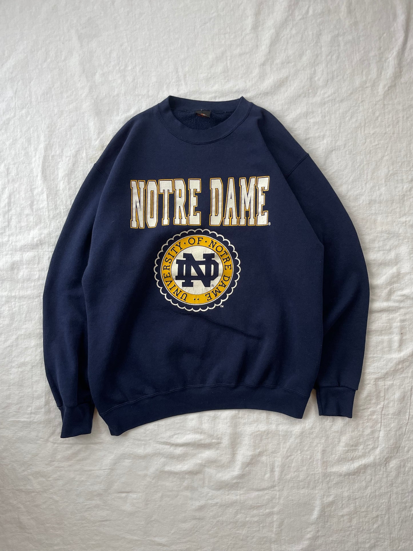 Vintage Notre Dame Crewneck Large