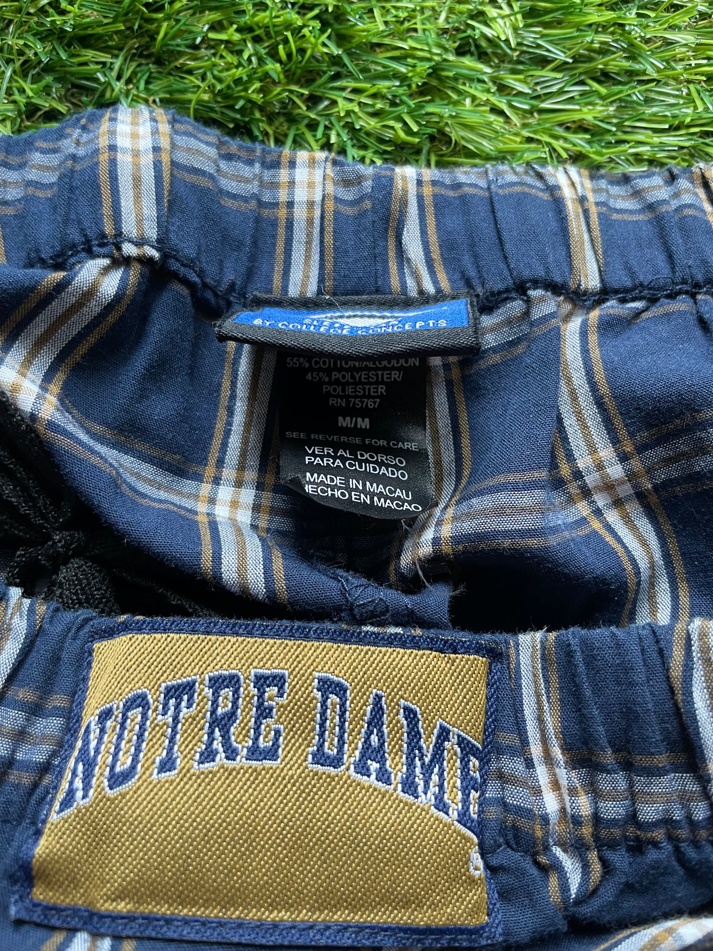 Vintage Notre Dame Irish Plaid Pants Medium