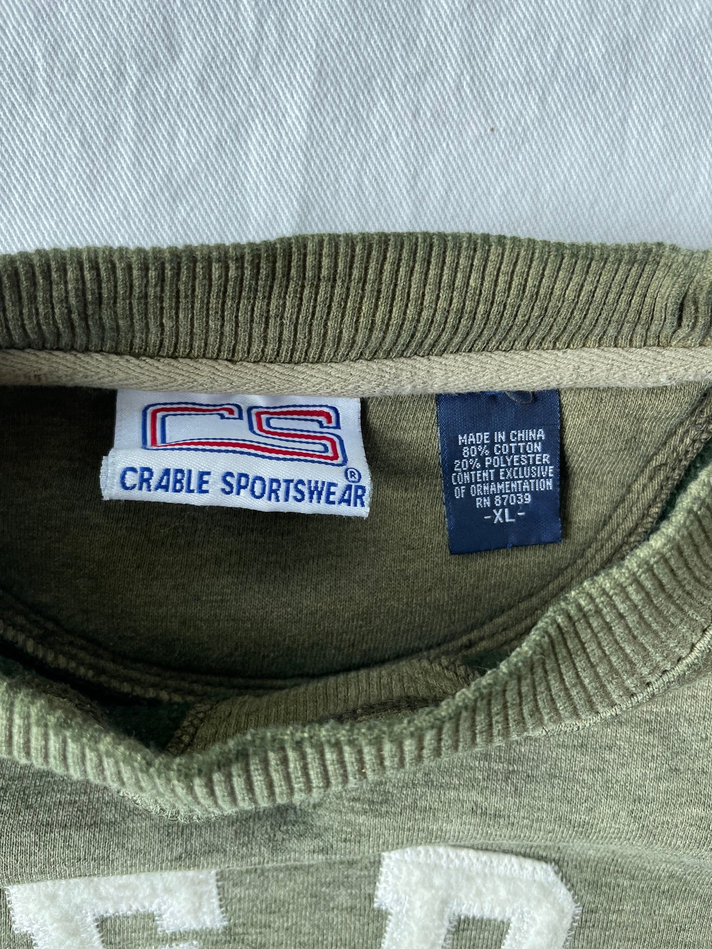 Vintage Notre Dame Mocha Crewneck XLarge