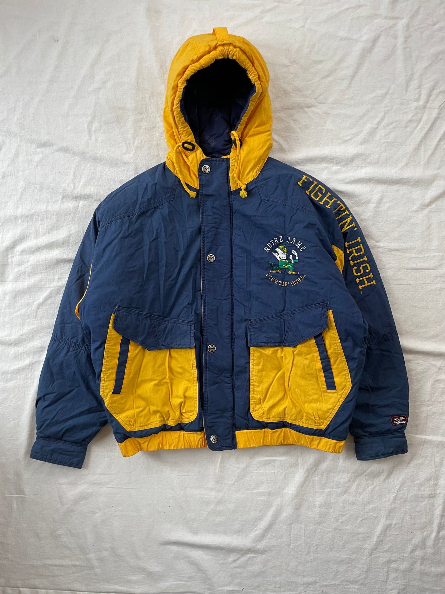 Vintage Notre Dame Puffer Jacket Large