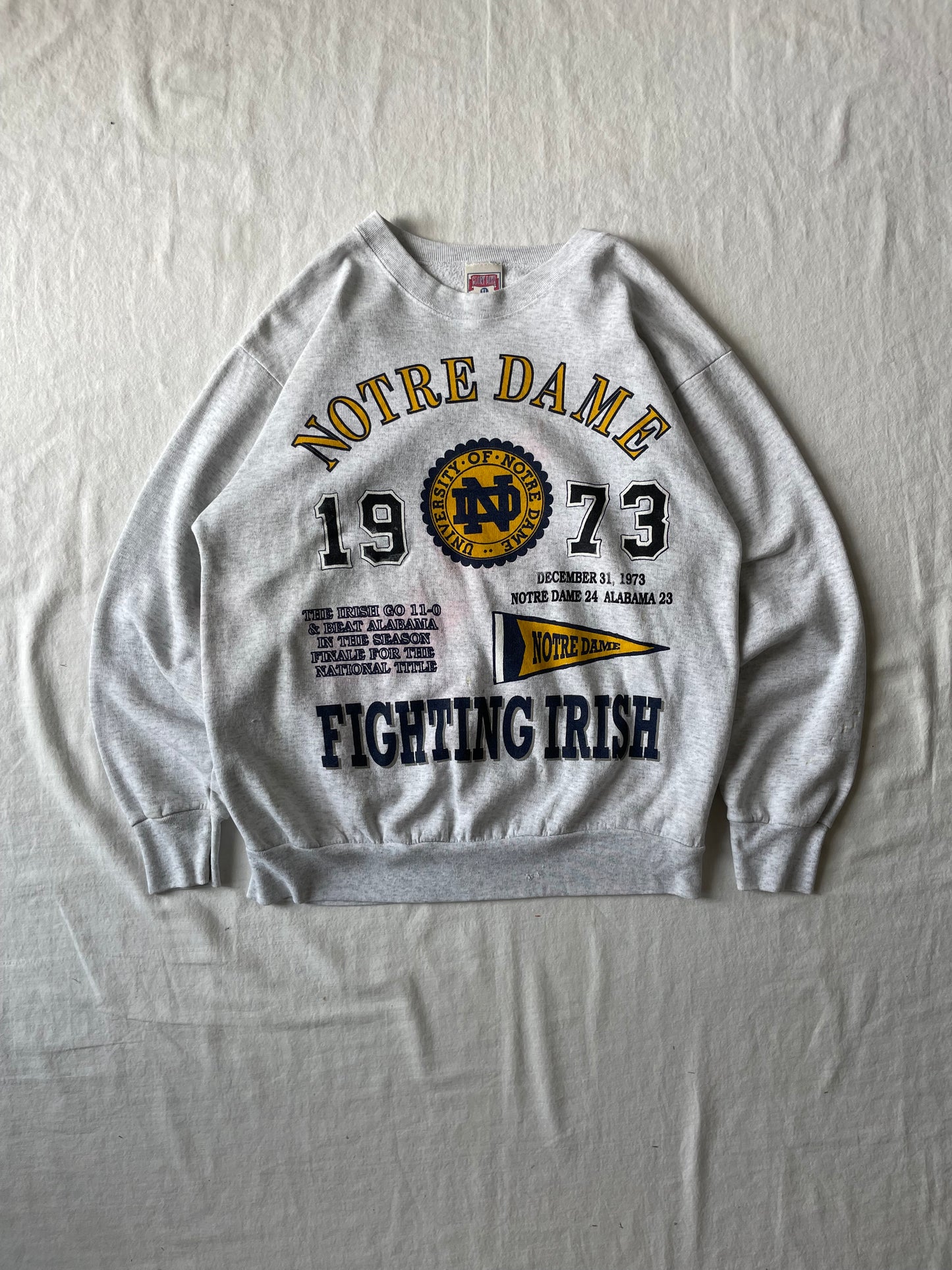 Vintage Notre Dame National Championship Crewneck XLarge