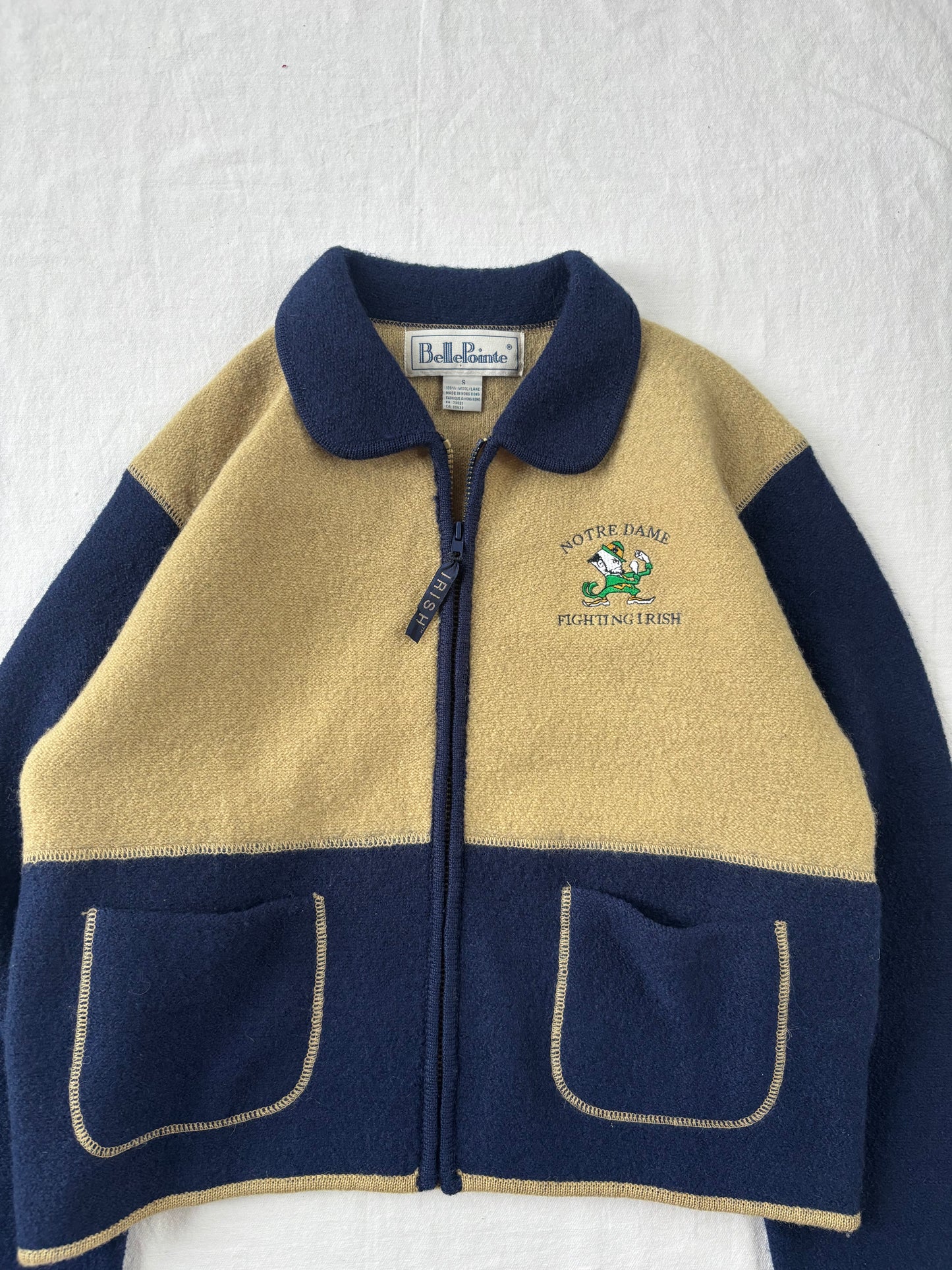 Vintage Notre Dame Zip Up Jacket Women’s Small