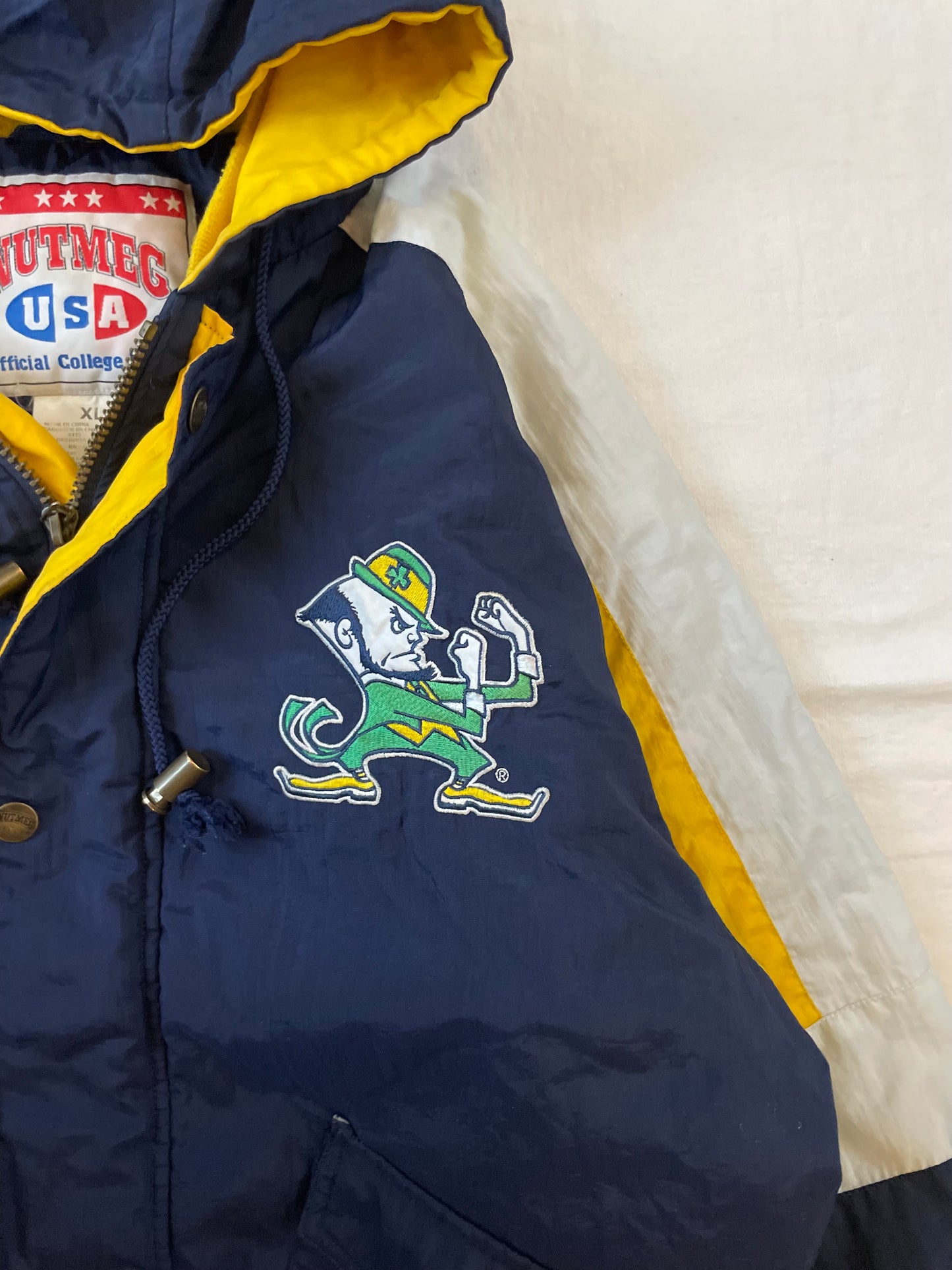 Vintage Notre Dame Puffer Jacket XLarge