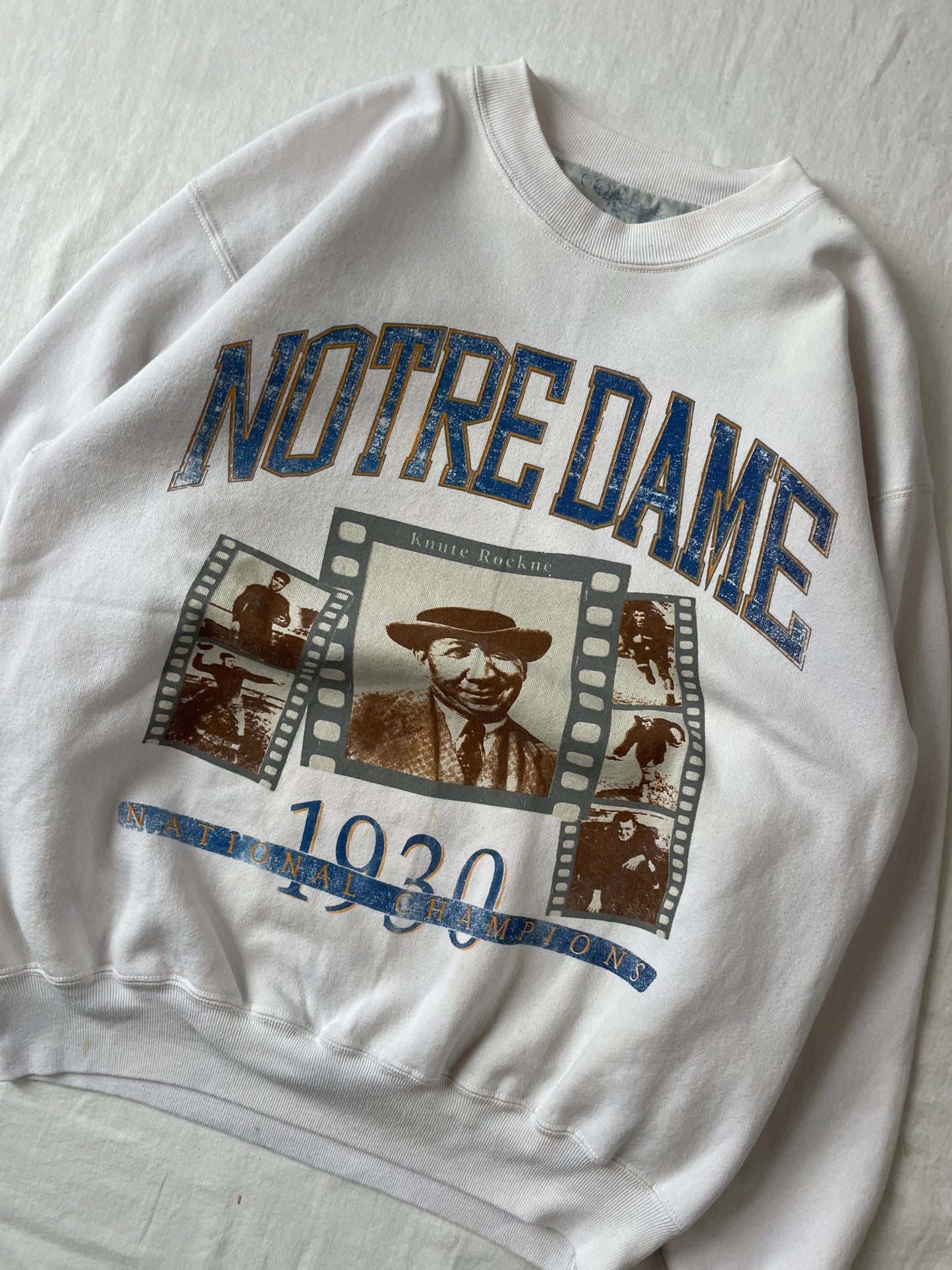 Vintage Notre Dame Football Crewneck XLarge