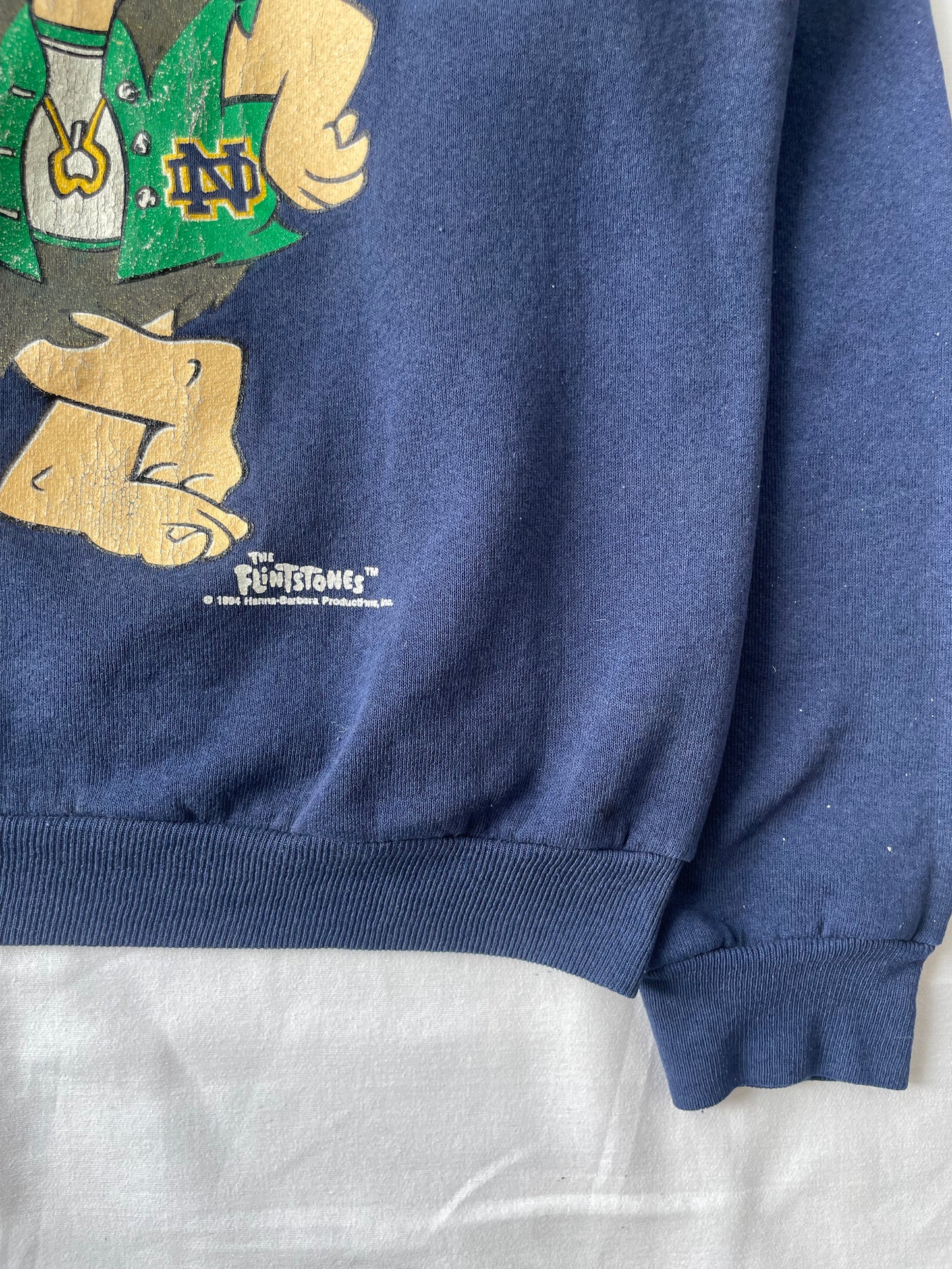 Vintage Notre Dame The Flintstones Crewneck XLarge